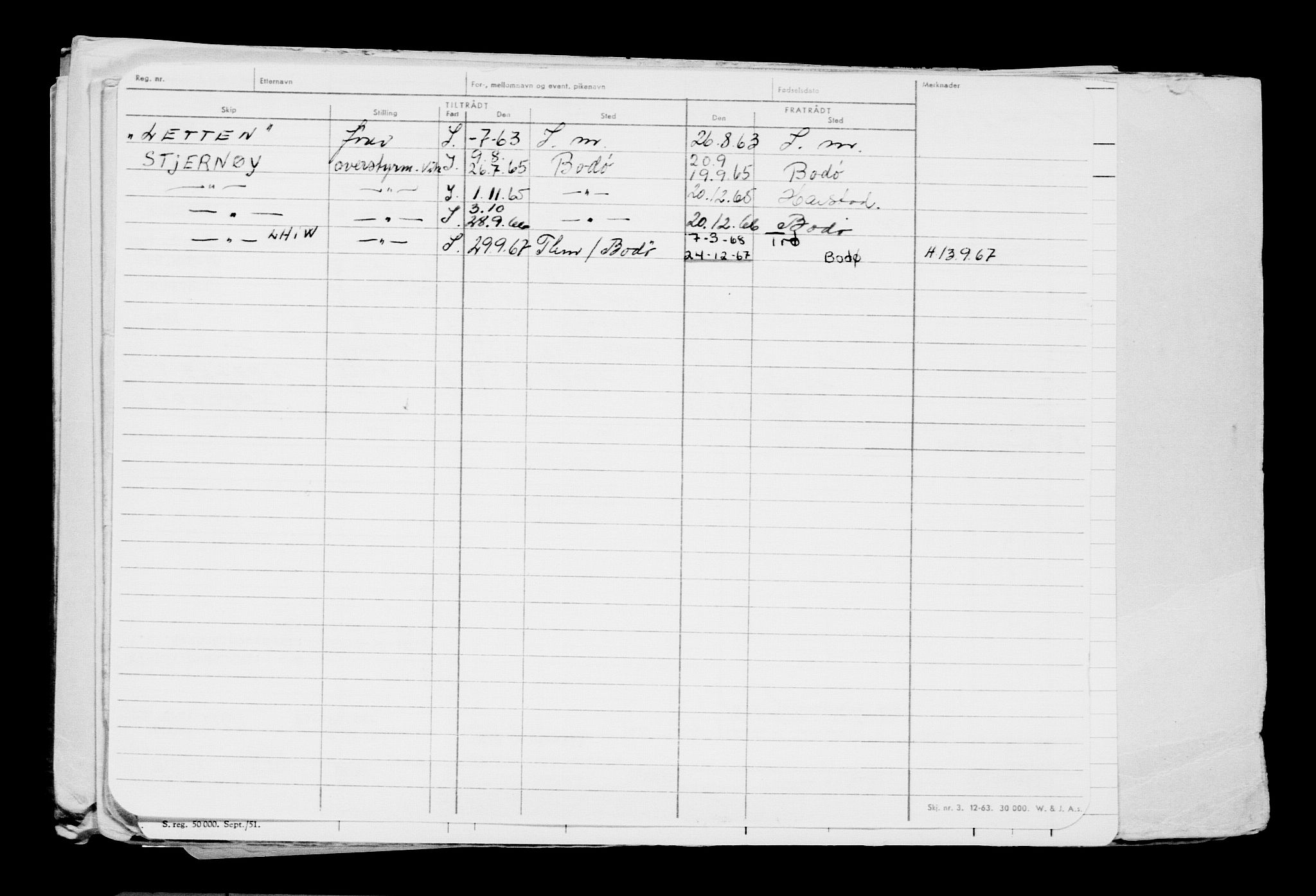 Direktoratet for sjømenn, AV/RA-S-3545/G/Gb/L0209: Hovedkort, 1922, s. 564