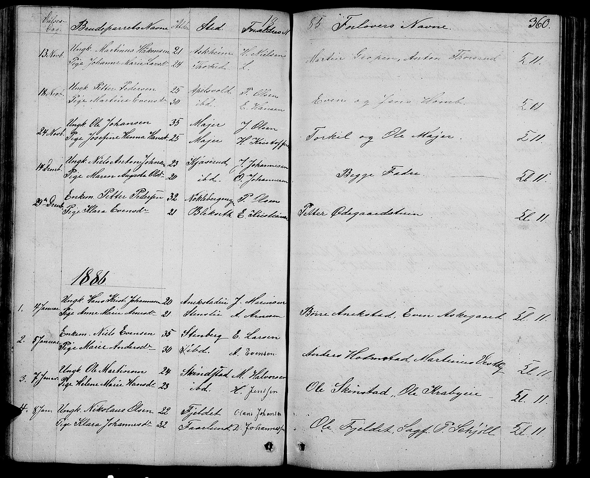 Østre Toten prestekontor, AV/SAH-PREST-104/H/Ha/Hab/L0004: Klokkerbok nr. 4, 1858-1886, s. 360