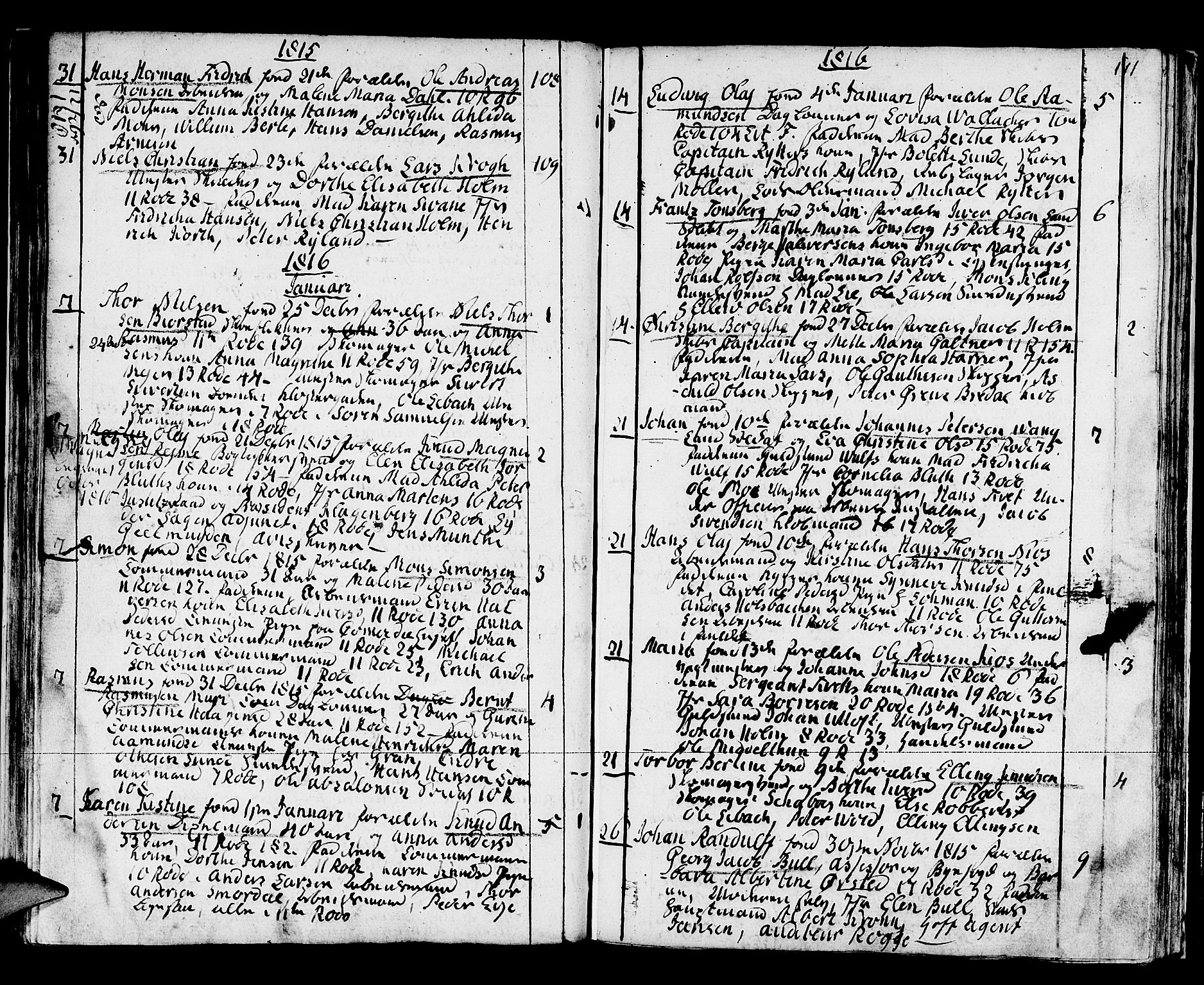 Domkirken sokneprestembete, AV/SAB-A-74801/H/Haa/L0005: Ministerialbok nr. A 5, 1808-1820, s. 110-111