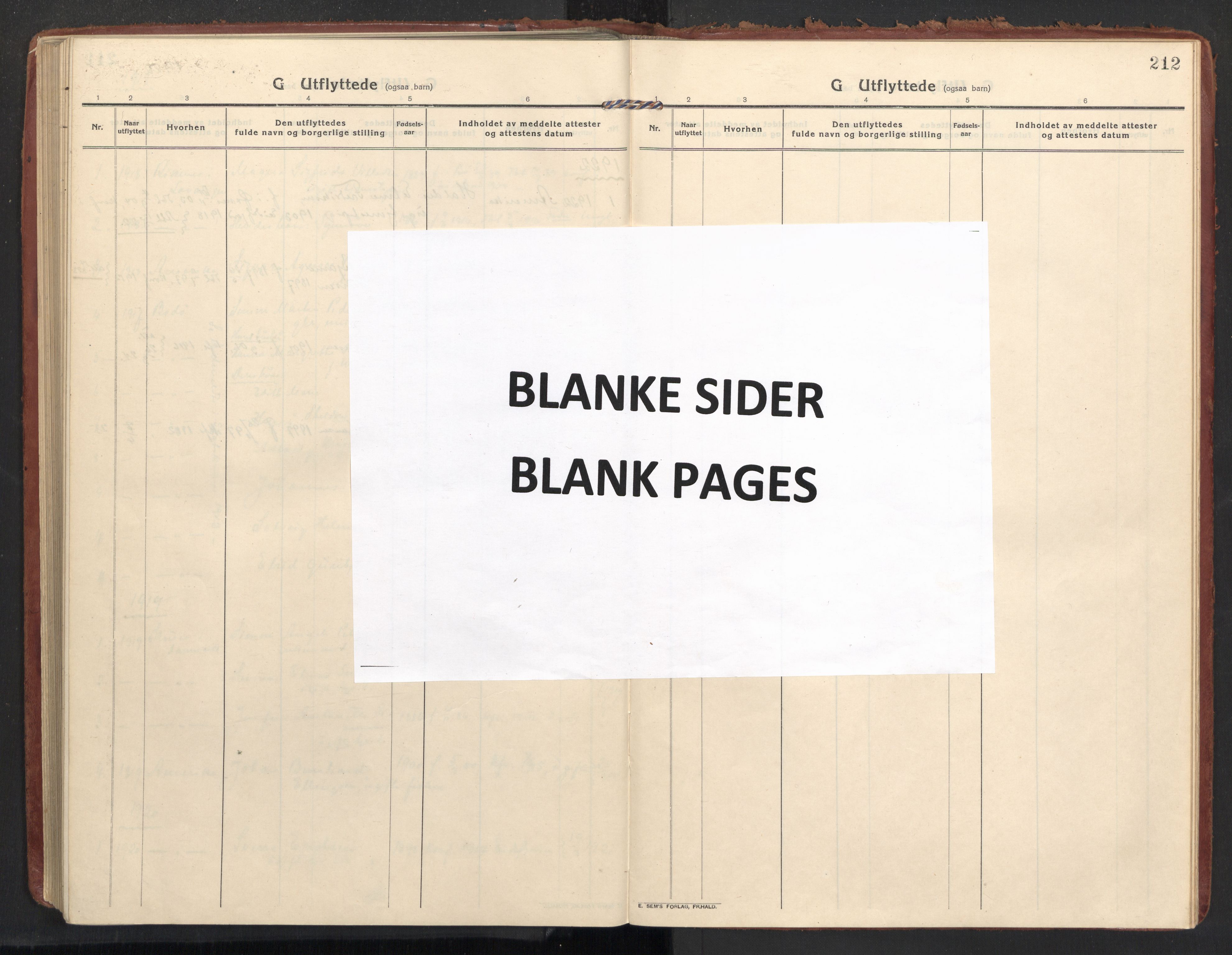 Ministerialprotokoller, klokkerbøker og fødselsregistre - Nordland, AV/SAT-A-1459/890/L1288: Ministerialbok nr. 890A03, 1915-1925, s. 212