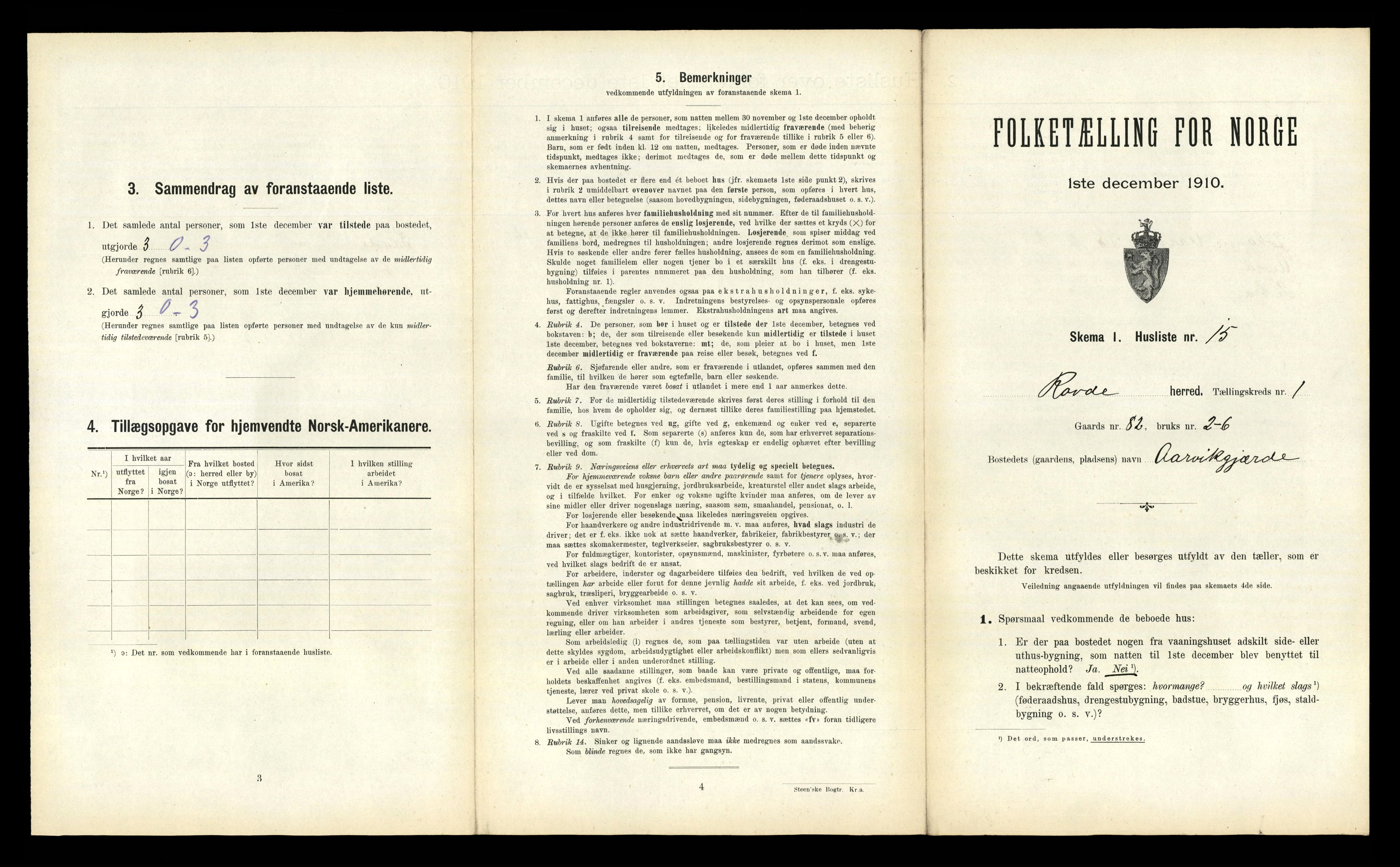 RA, Folketelling 1910 for 1513 Rovde herred, 1910, s. 52