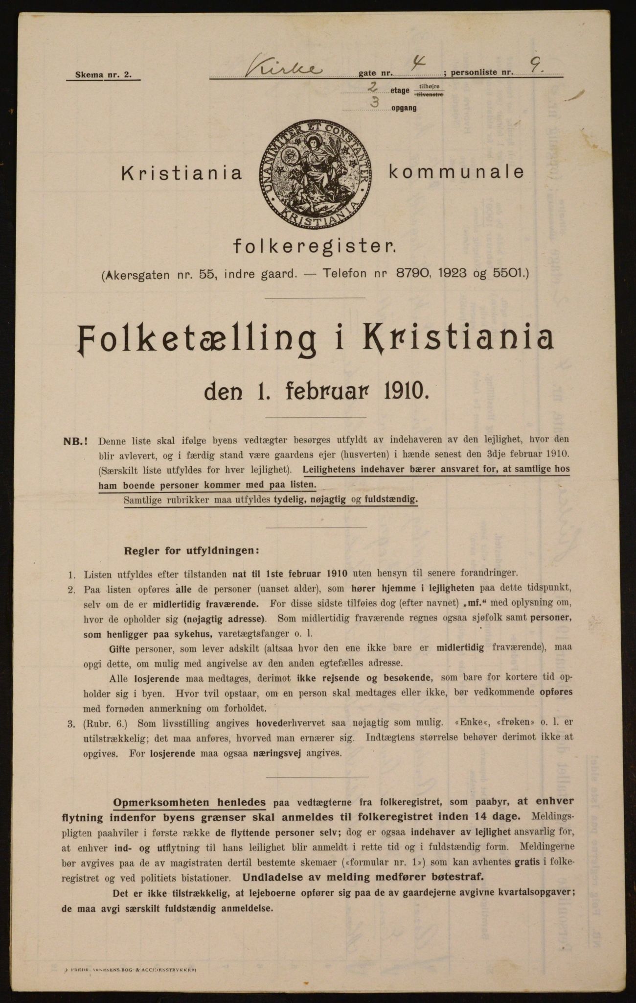 OBA, Kommunal folketelling 1.2.1910 for Kristiania, 1910, s. 48232