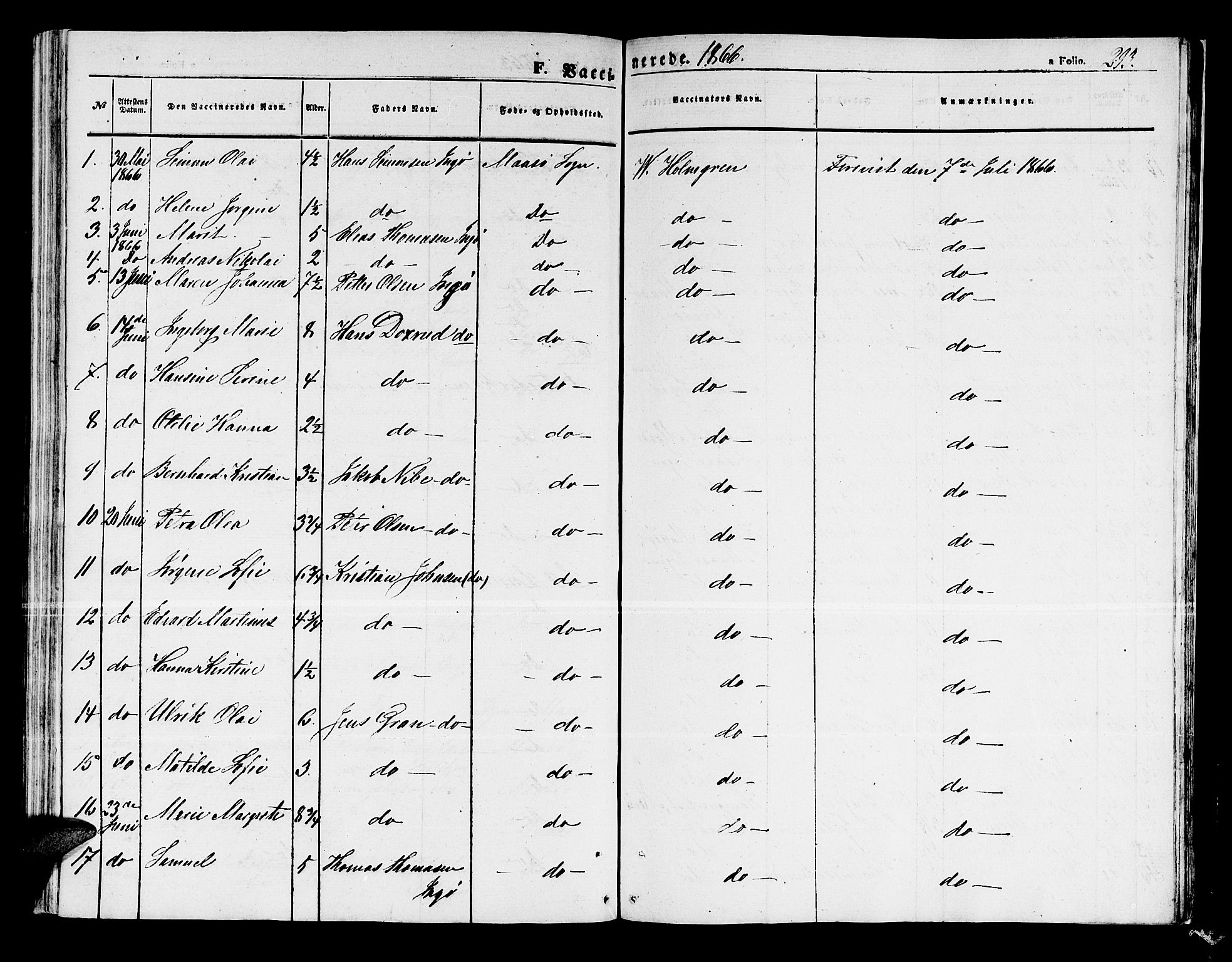 Måsøy sokneprestkontor, AV/SATØ-S-1348/H/Hb/L0001klokker: Klokkerbok nr. 1, 1852-1877, s. 293