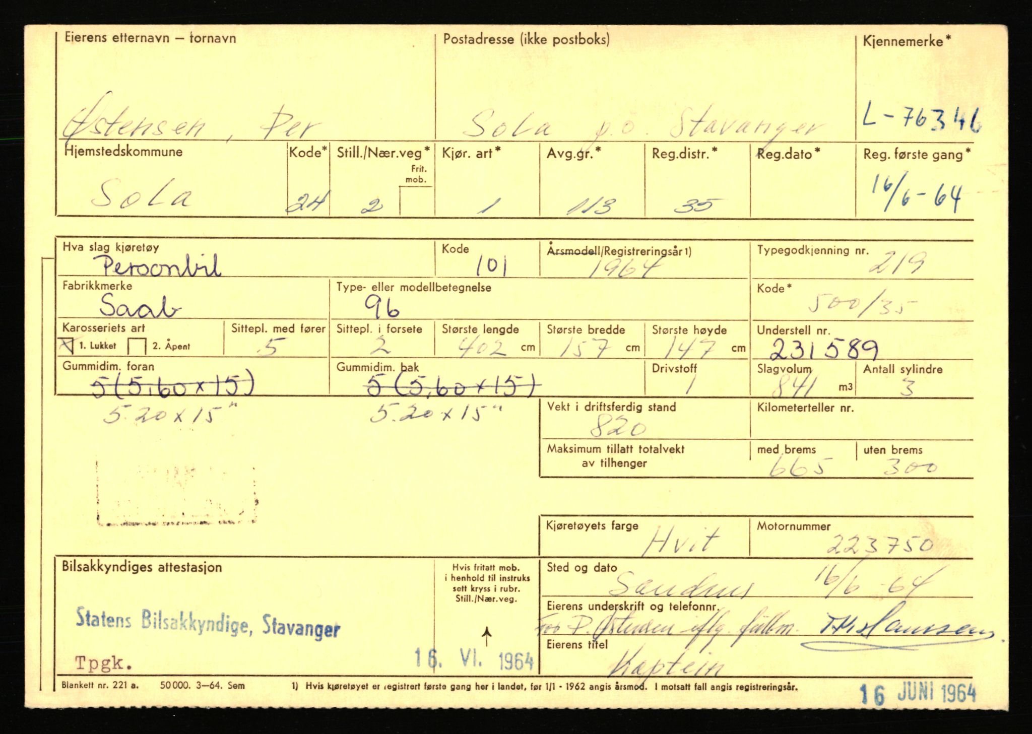 Stavanger trafikkstasjon, AV/SAST-A-101942/0/F/L0068: L-75000 - L-76799, 1930-1971, s. 1657