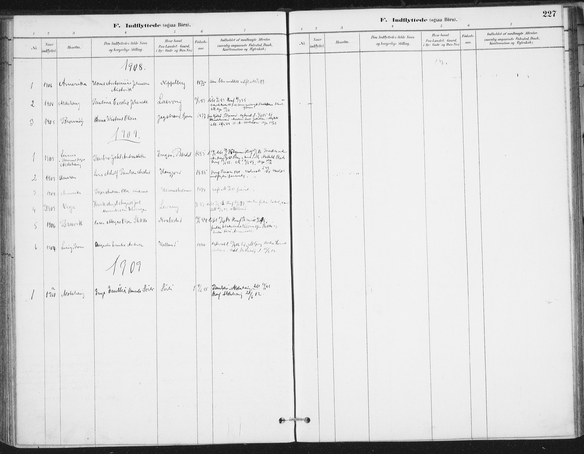 Ministerialprotokoller, klokkerbøker og fødselsregistre - Nordland, SAT/A-1459/838/L0553: Ministerialbok nr. 838A11, 1880-1910, s. 227