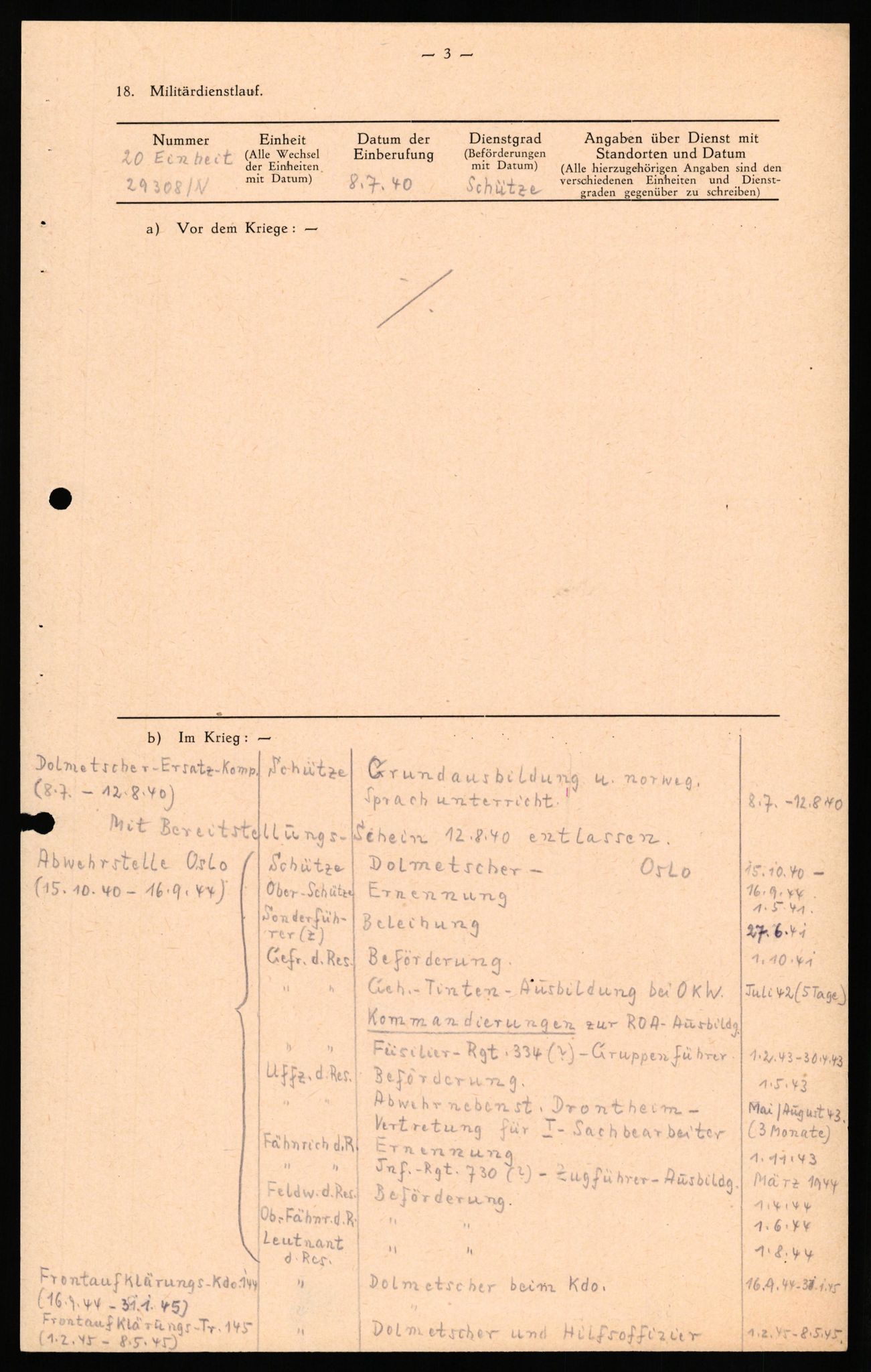 Forsvaret, Forsvarets overkommando II, AV/RA-RAFA-3915/D/Db/L0041: CI Questionaires.  Diverse nasjonaliteter., 1945-1946, s. 240