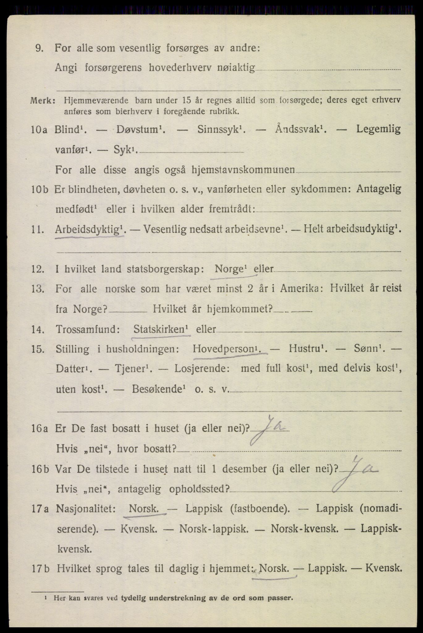 SAT, Folketelling 1920 for 1866 Hadsel herred, 1920, s. 3973