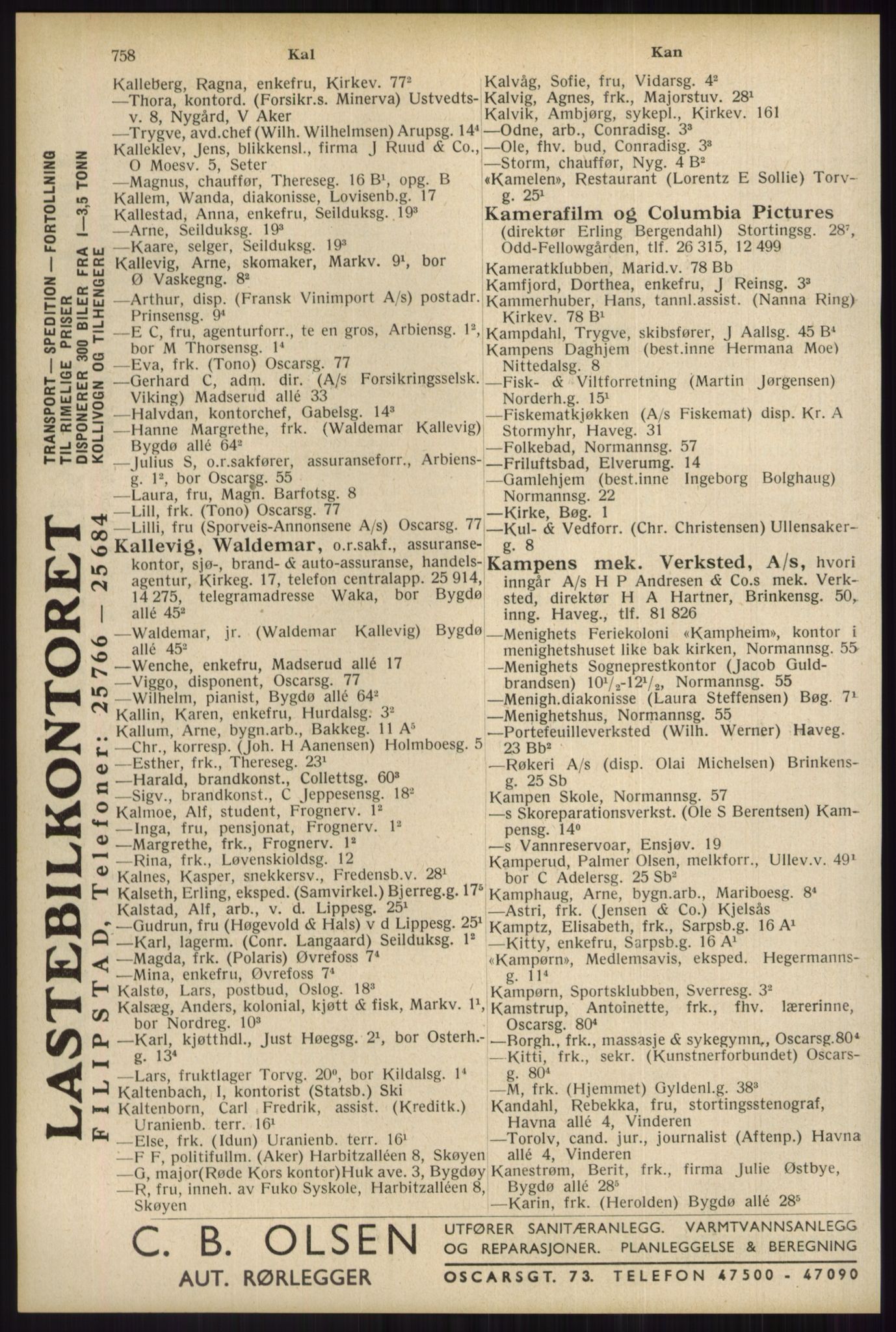 Kristiania/Oslo adressebok, PUBL/-, 1934, s. 758