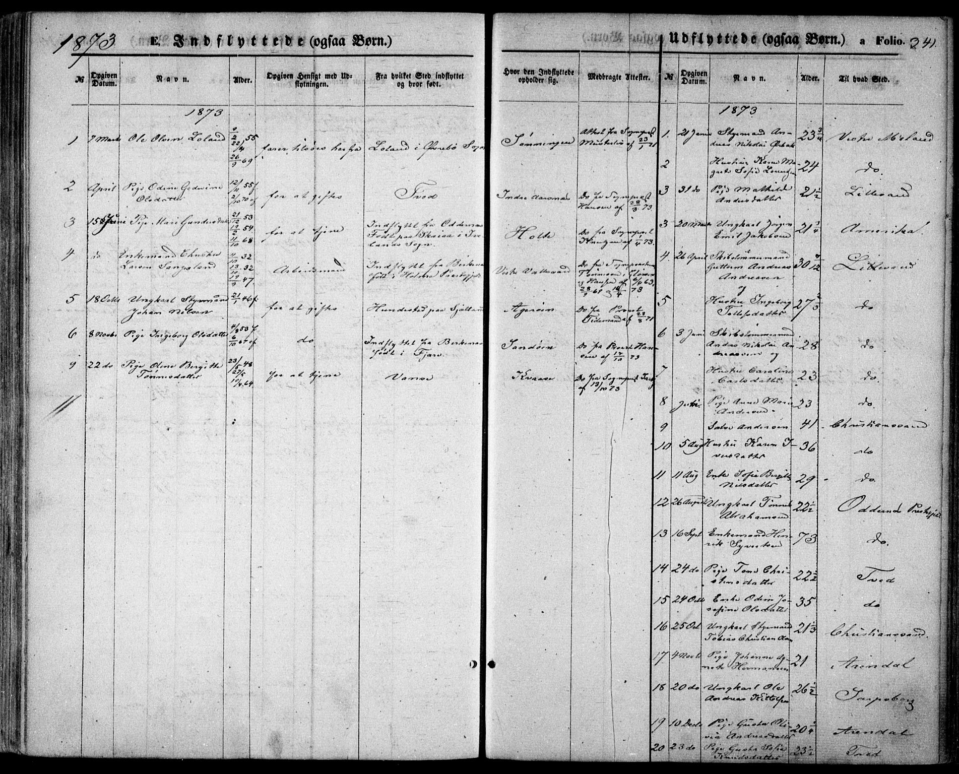 Høvåg sokneprestkontor, SAK/1111-0025/F/Fa/L0004: Ministerialbok nr. A 4, 1859-1877, s. 341