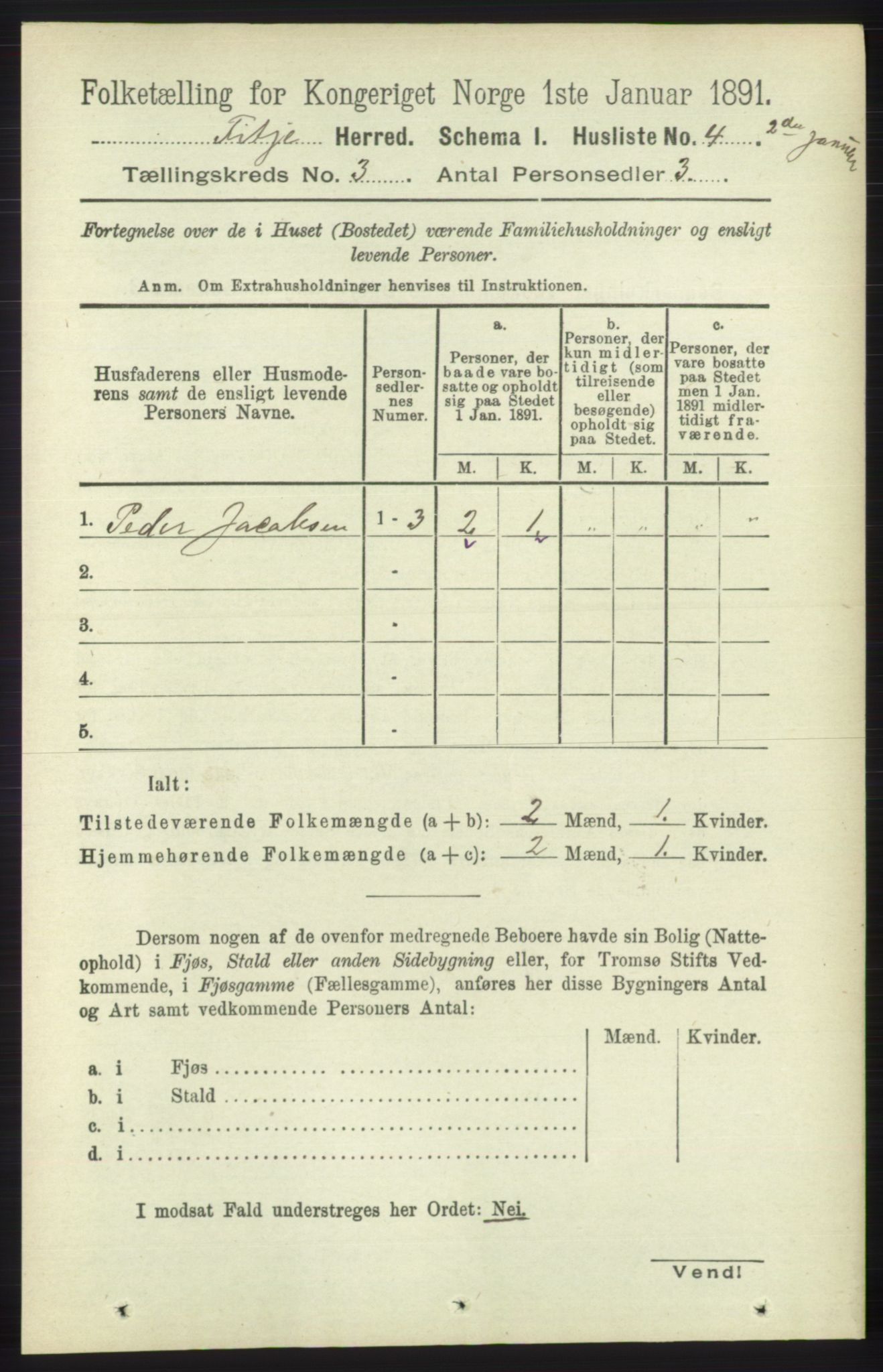 RA, Folketelling 1891 for 1222 Fitjar herred, 1891, s. 973