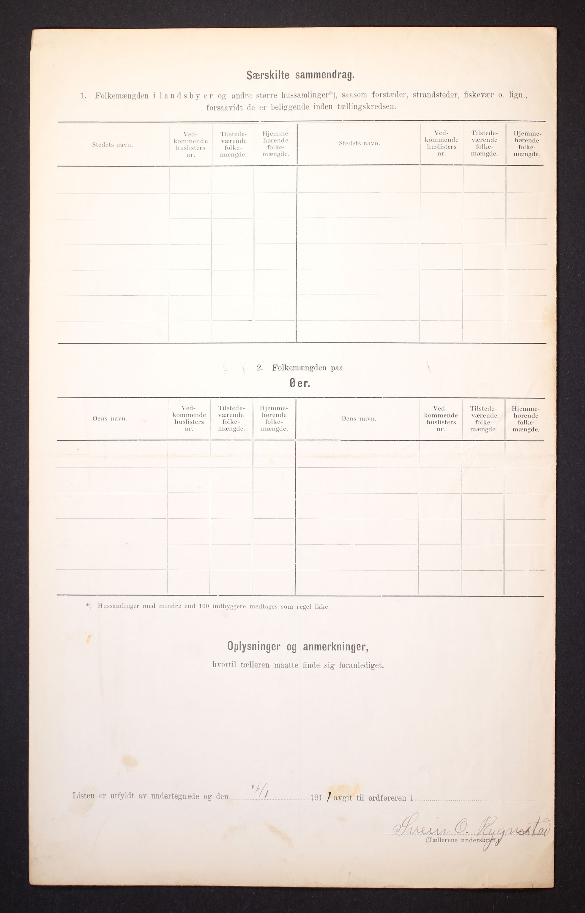 RA, Folketelling 1910 for 0941 Bykle herred, 1910, s. 6