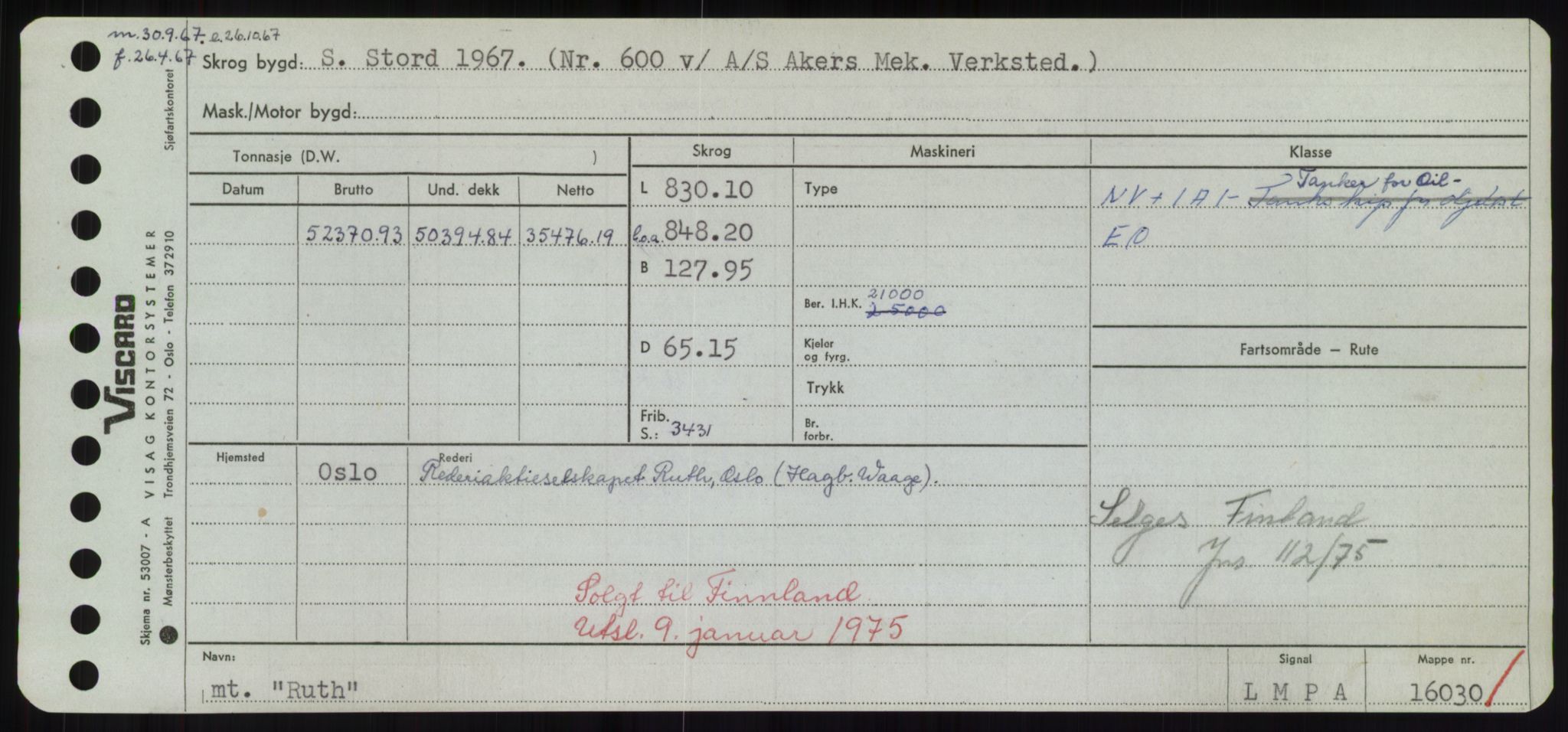 Sjøfartsdirektoratet med forløpere, Skipsmålingen, RA/S-1627/H/Hd/L0031: Fartøy, Rju-Sam, s. 349