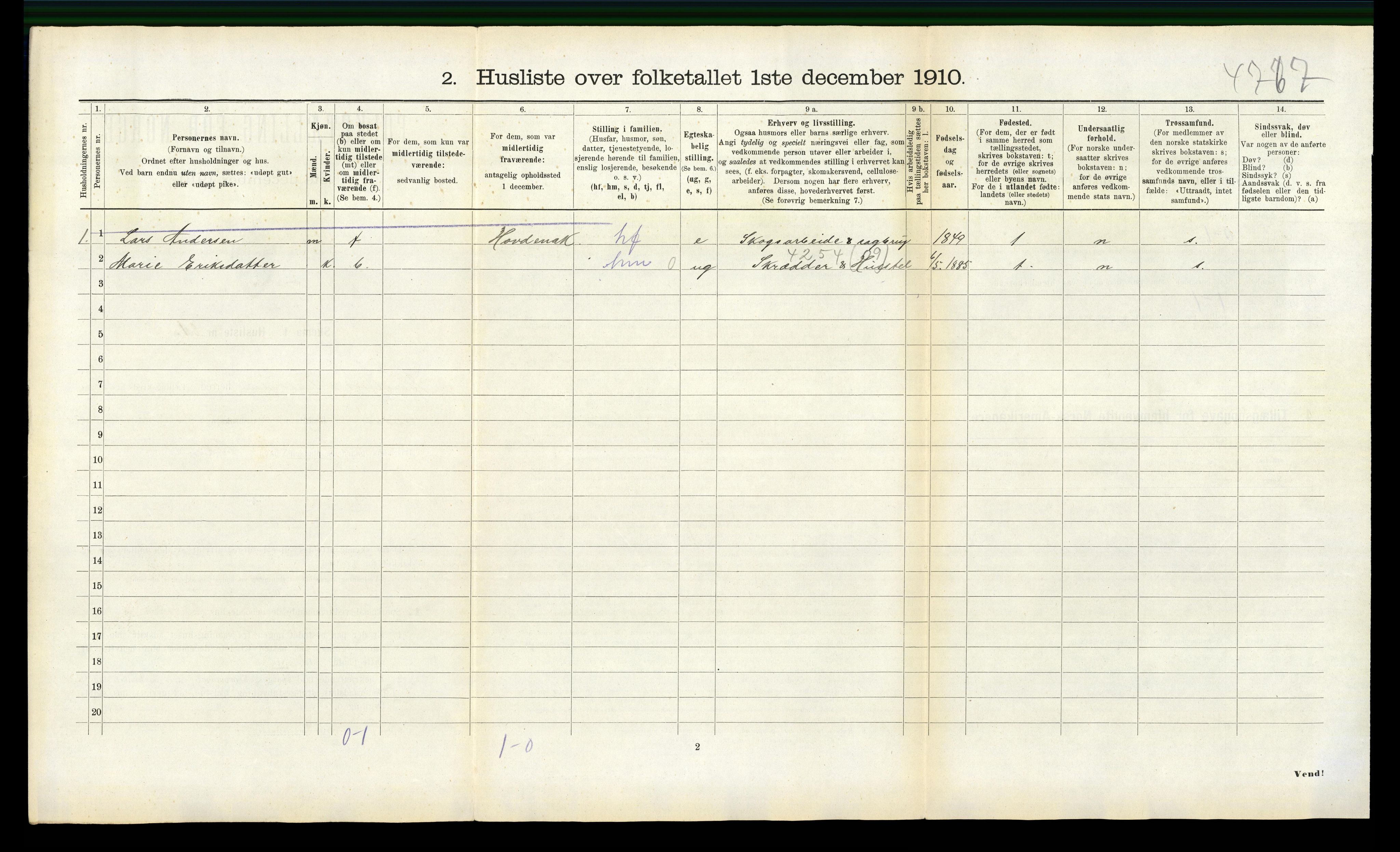 RA, Folketelling 1910 for 1542 Eresfjord og Vistdal herred, 1910, s. 570