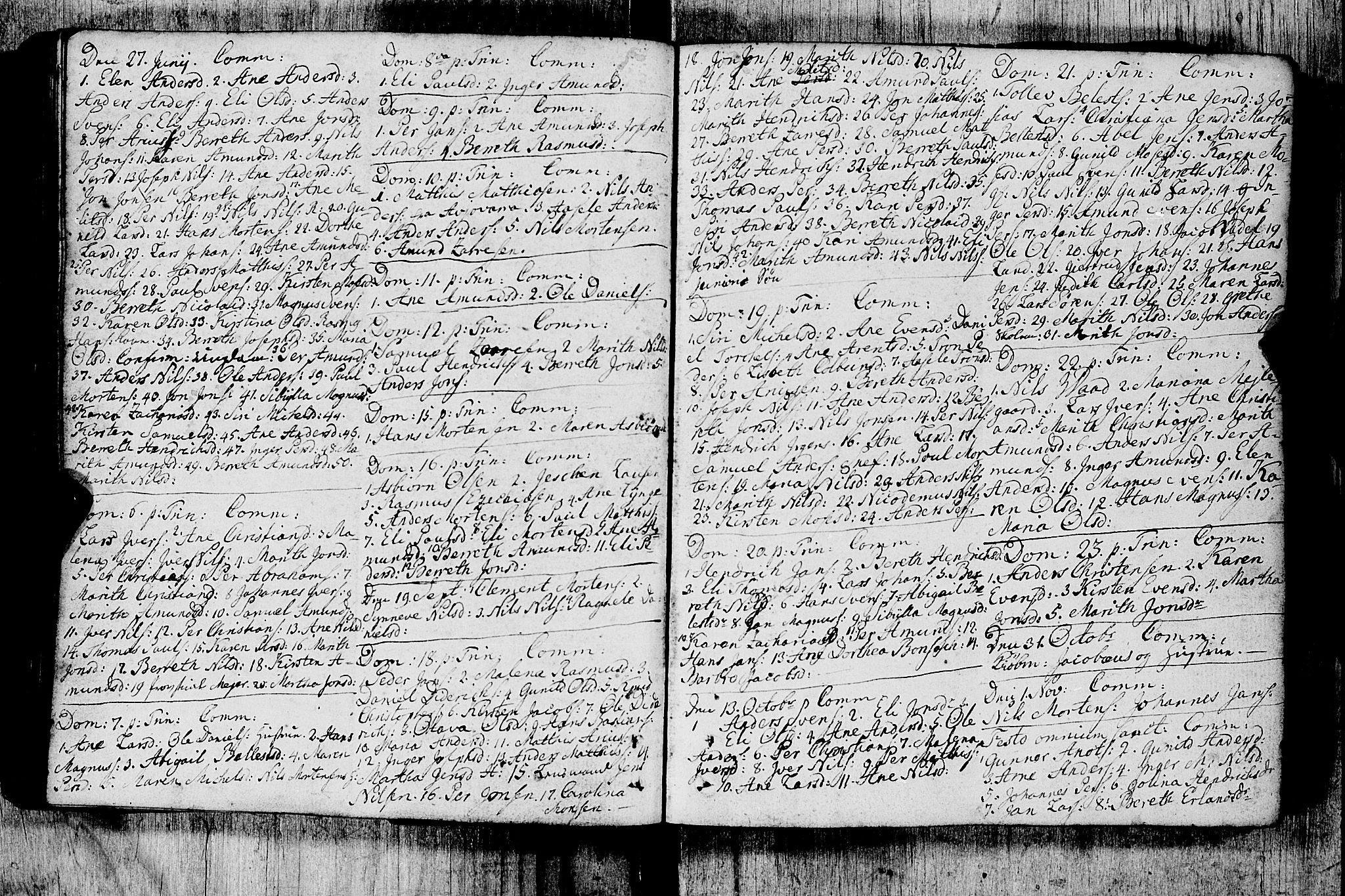 Måsøy sokneprestkontor, AV/SATØ-S-1348/B/L0026: Kommunikantprotokoll nr. 26 (1), 1749-1804