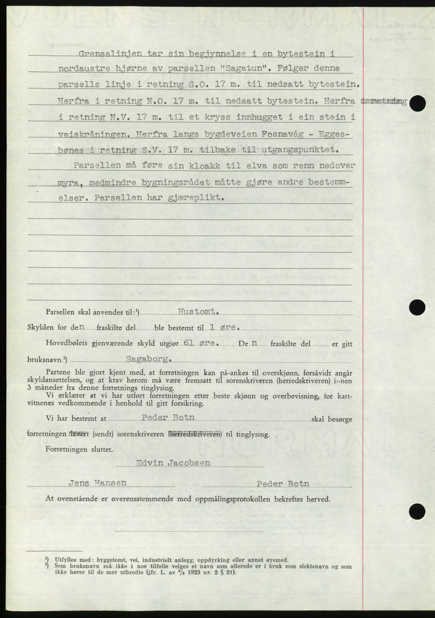 Søre Sunnmøre sorenskriveri, SAT/A-4122/1/2/2C/L0076: Pantebok nr. 2A, 1943-1944, Dagboknr: 586/1944