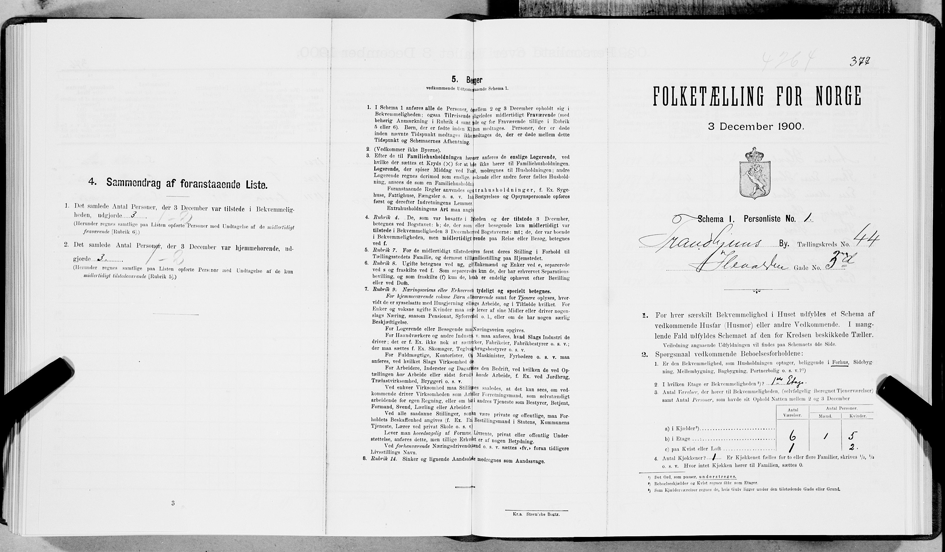 SAT, Folketelling 1900 for 1601 Trondheim kjøpstad, 1900, s. 7126