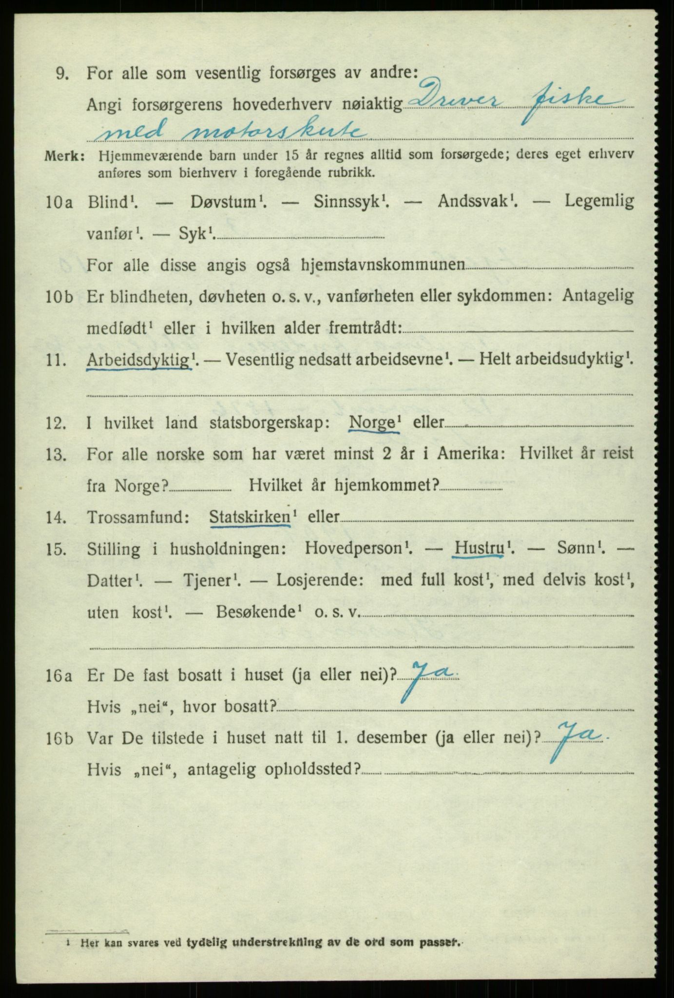 SAB, Folketelling 1920 for 1246 Fjell herred, 1920, s. 9635