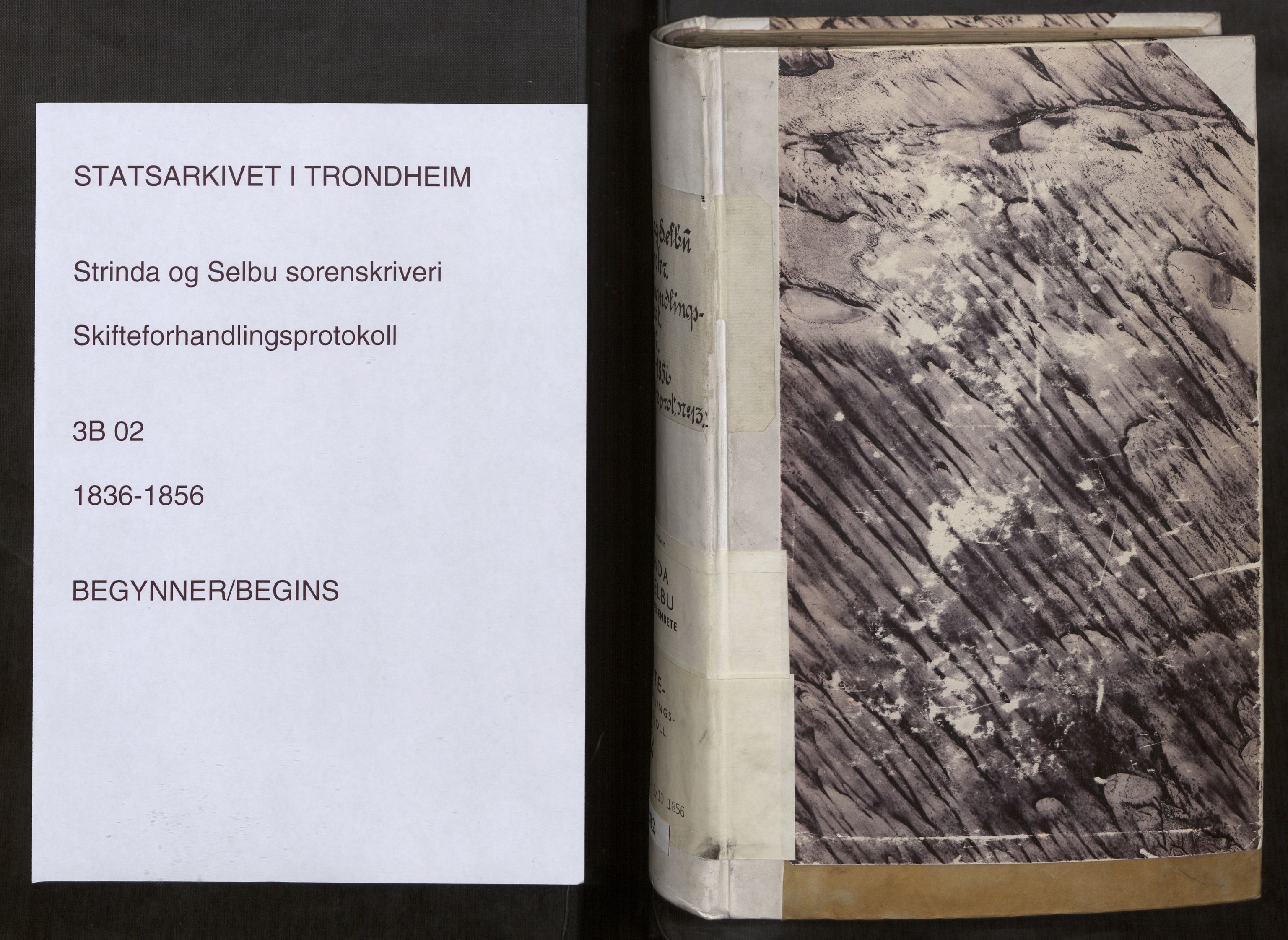 Strinda og Selbu sorenskriveri, AV/SAT-A-0015/3/3B/L0002: Skifteforhandlingsprot. 2 2, 1836-1856