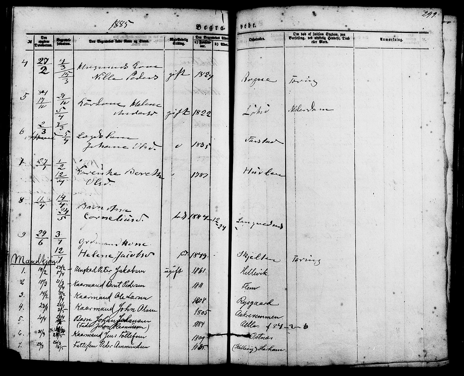 Ministerialprotokoller, klokkerbøker og fødselsregistre - Møre og Romsdal, AV/SAT-A-1454/536/L0500: Ministerialbok nr. 536A09, 1876-1889, s. 299