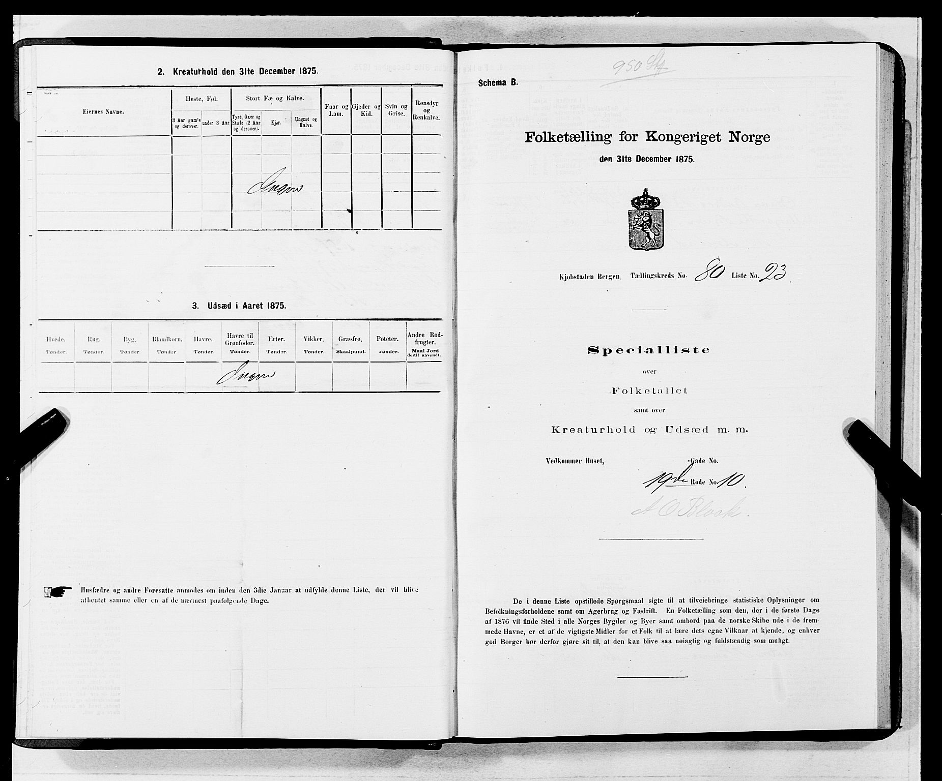 SAB, Folketelling 1875 for 1301 Bergen kjøpstad, 1875, s. 4334