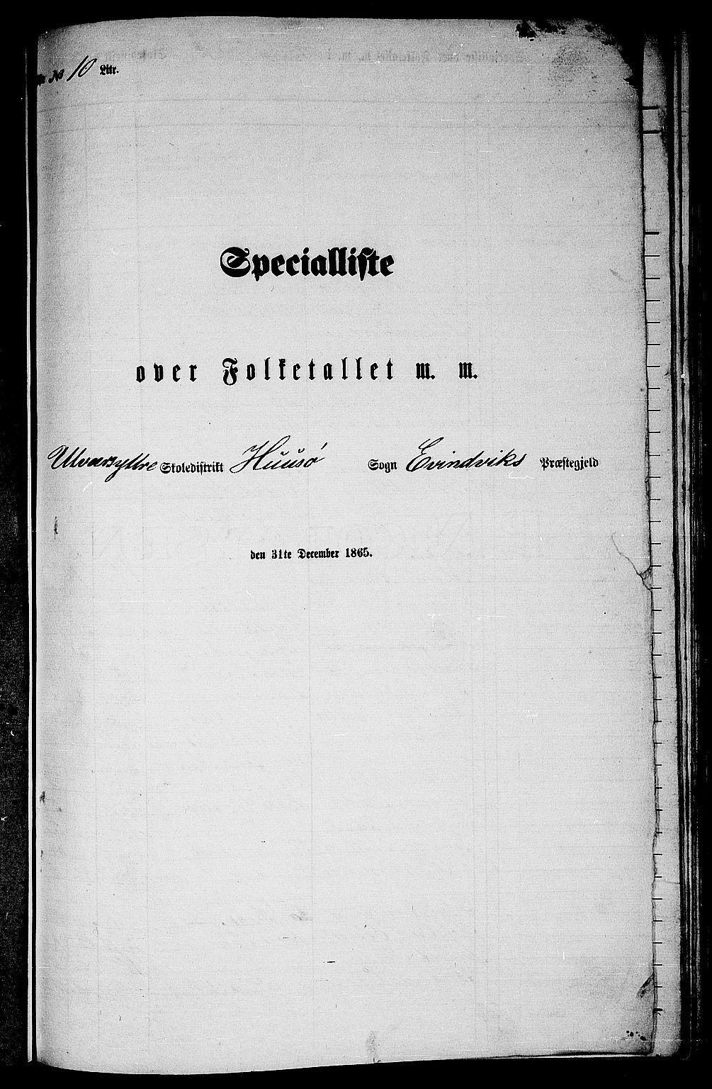 RA, Folketelling 1865 for 1411P Eivindvik prestegjeld, 1865, s. 134