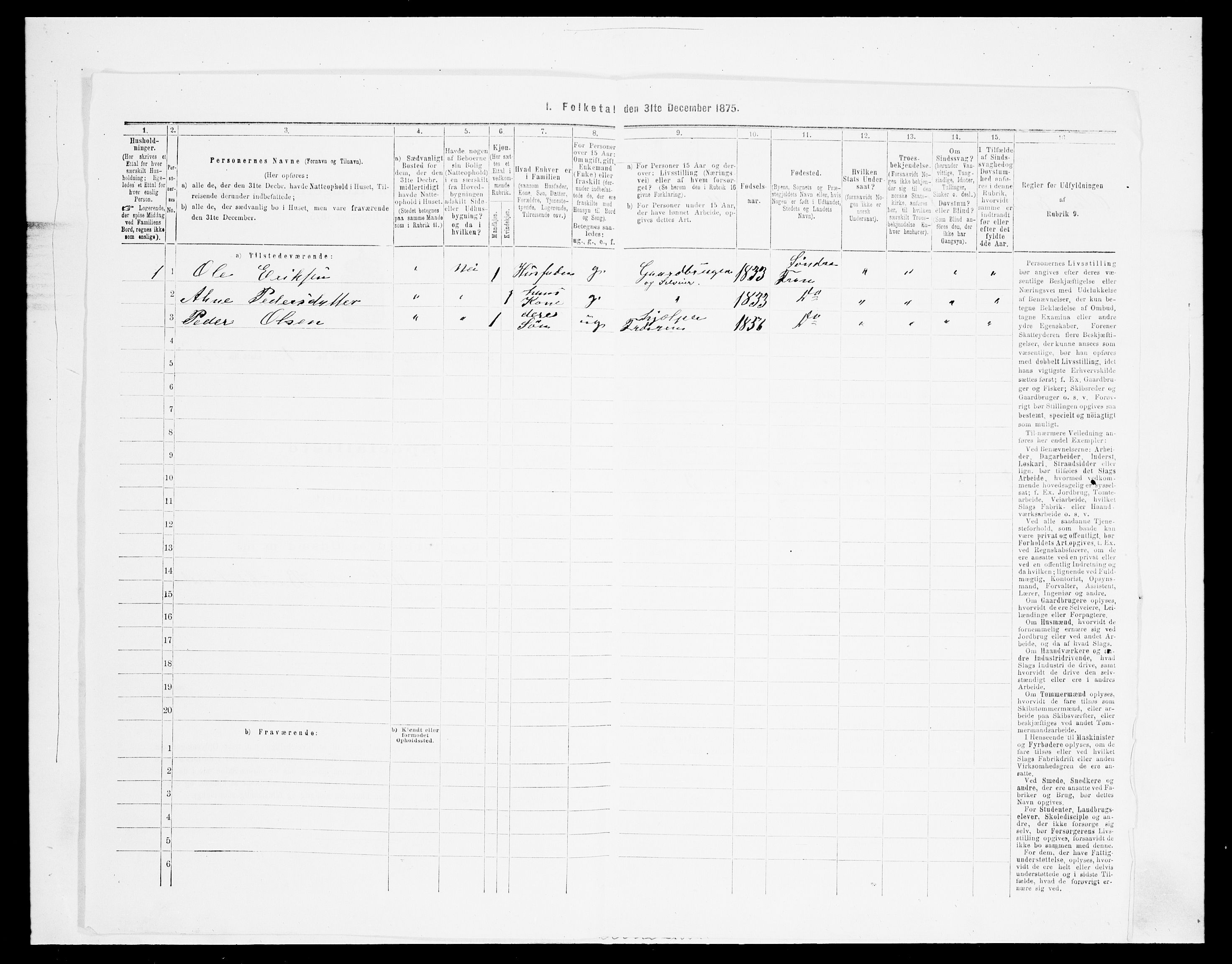 SAH, Folketelling 1875 for 0519P Sør-Fron prestegjeld, 1875, s. 237