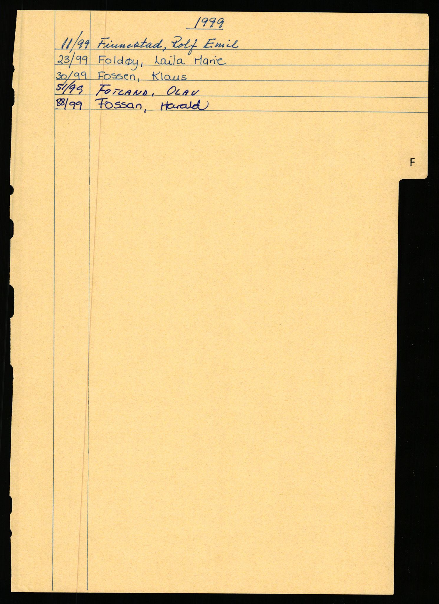 Sola lensmannskontor, AV/SAST-A-100126/Gga/L0005: Dødsfallsprotokoller, 1998-2003, s. 12