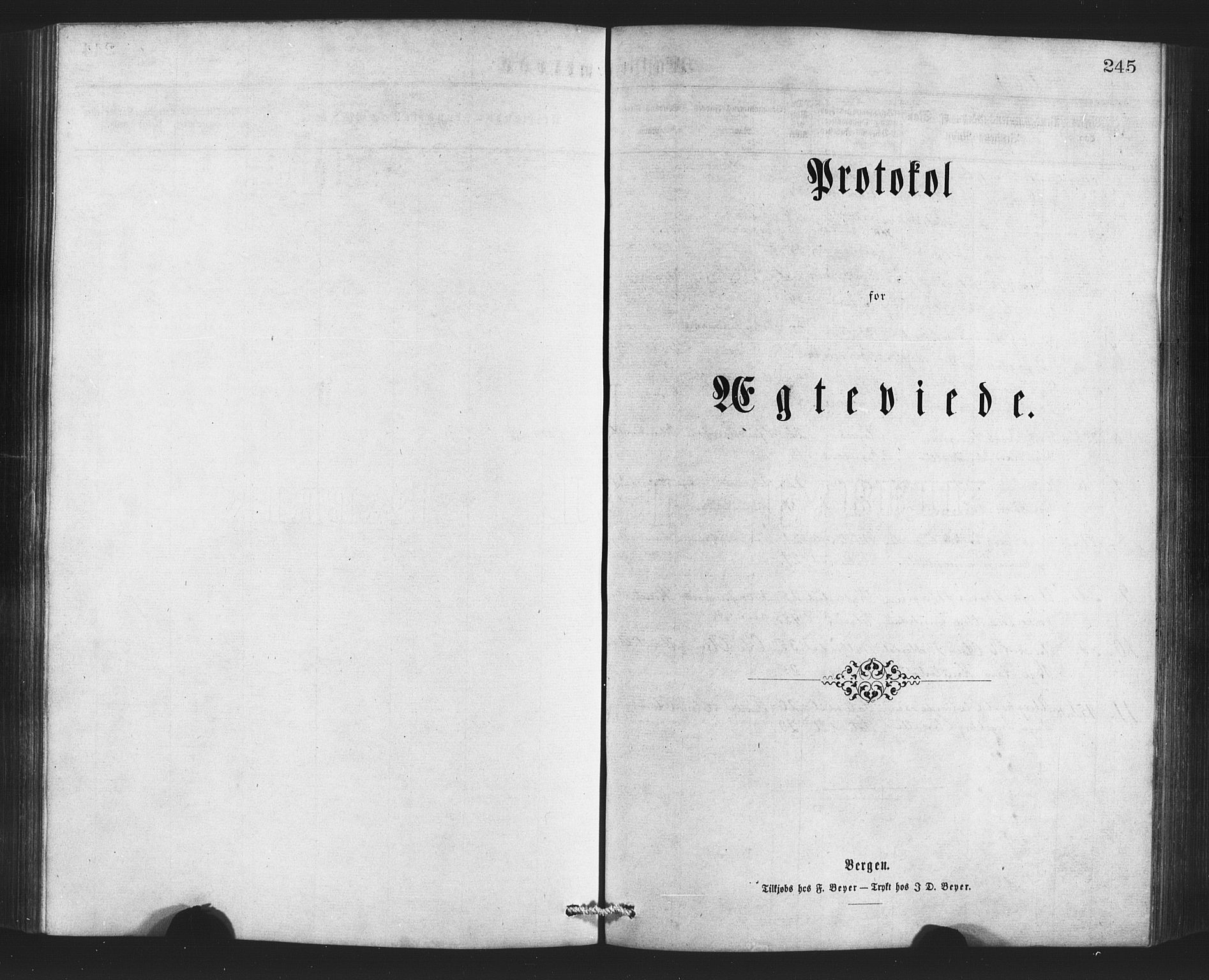 Bruvik Sokneprestembete, SAB/A-74701/H/Haa: Ministerialbok nr. A 1, 1869-1877, s. 245