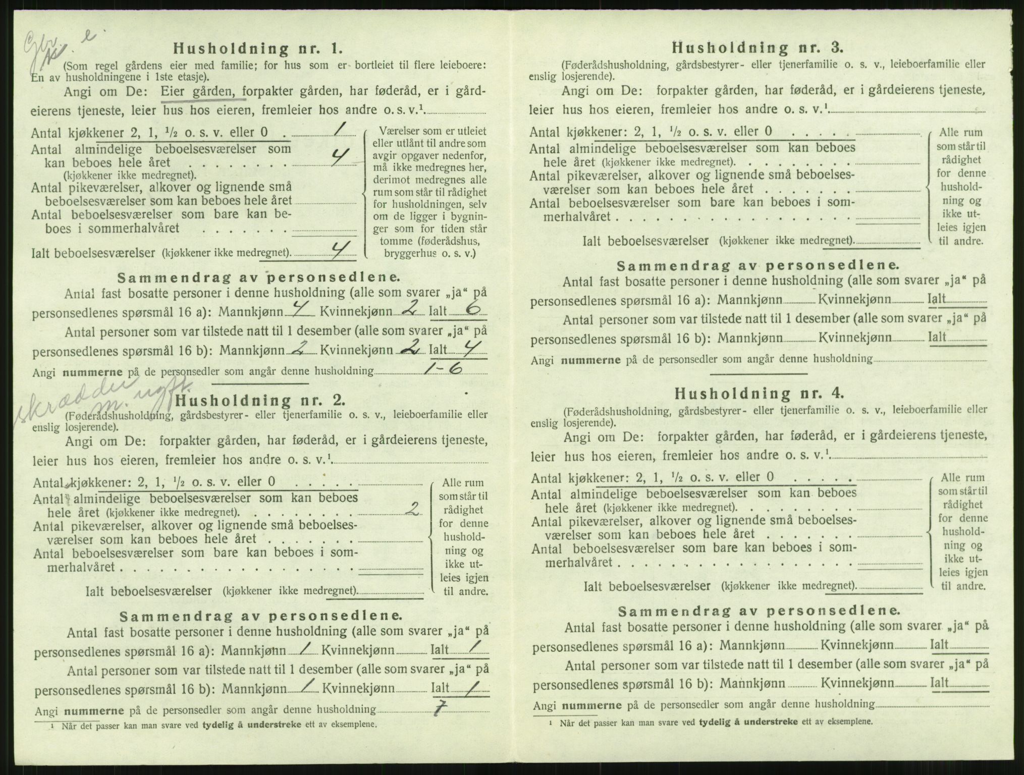 SAT, Folketelling 1920 for 1569 Aure herred, 1920, s. 229