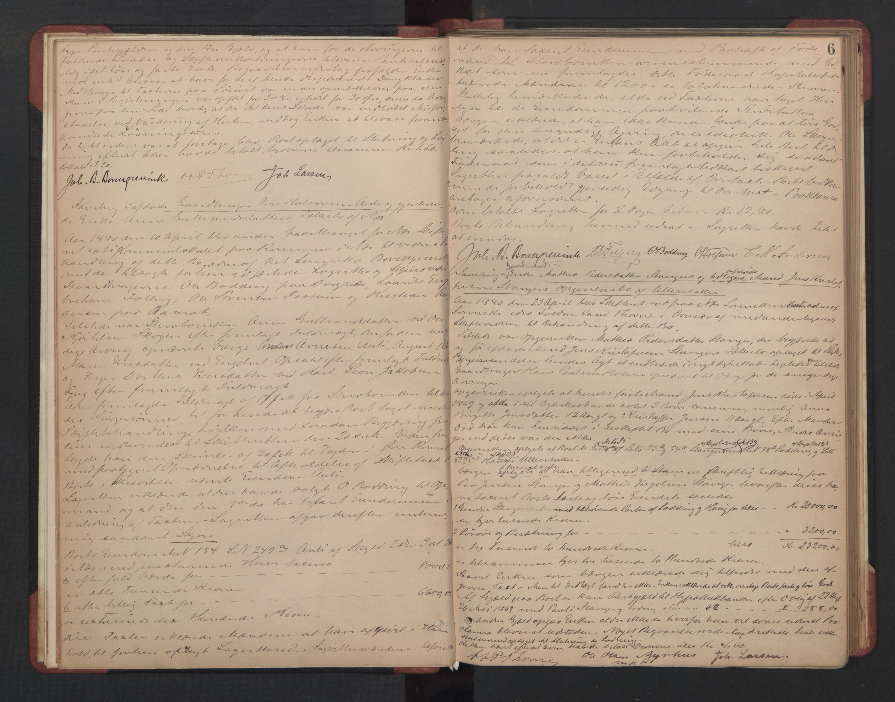 Nes tingrett, AV/SAO-A-10548/H/Hb/L0006: Registrerings- og forhandlingsprotokoll "V", 1880-1888, s. 5b-6a