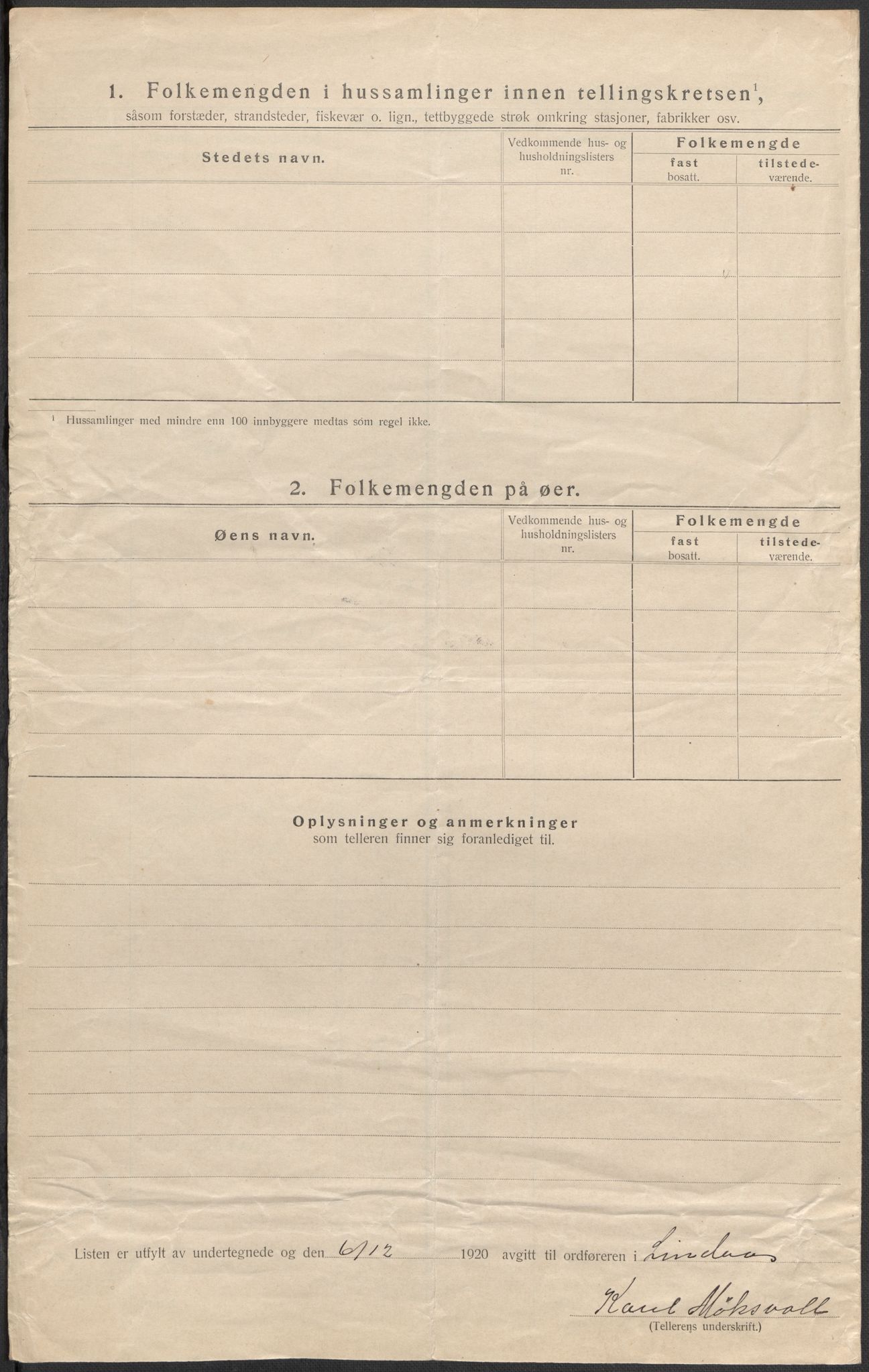 SAB, Folketelling 1920 for 1263 Lindås herred, 1920, s. 43