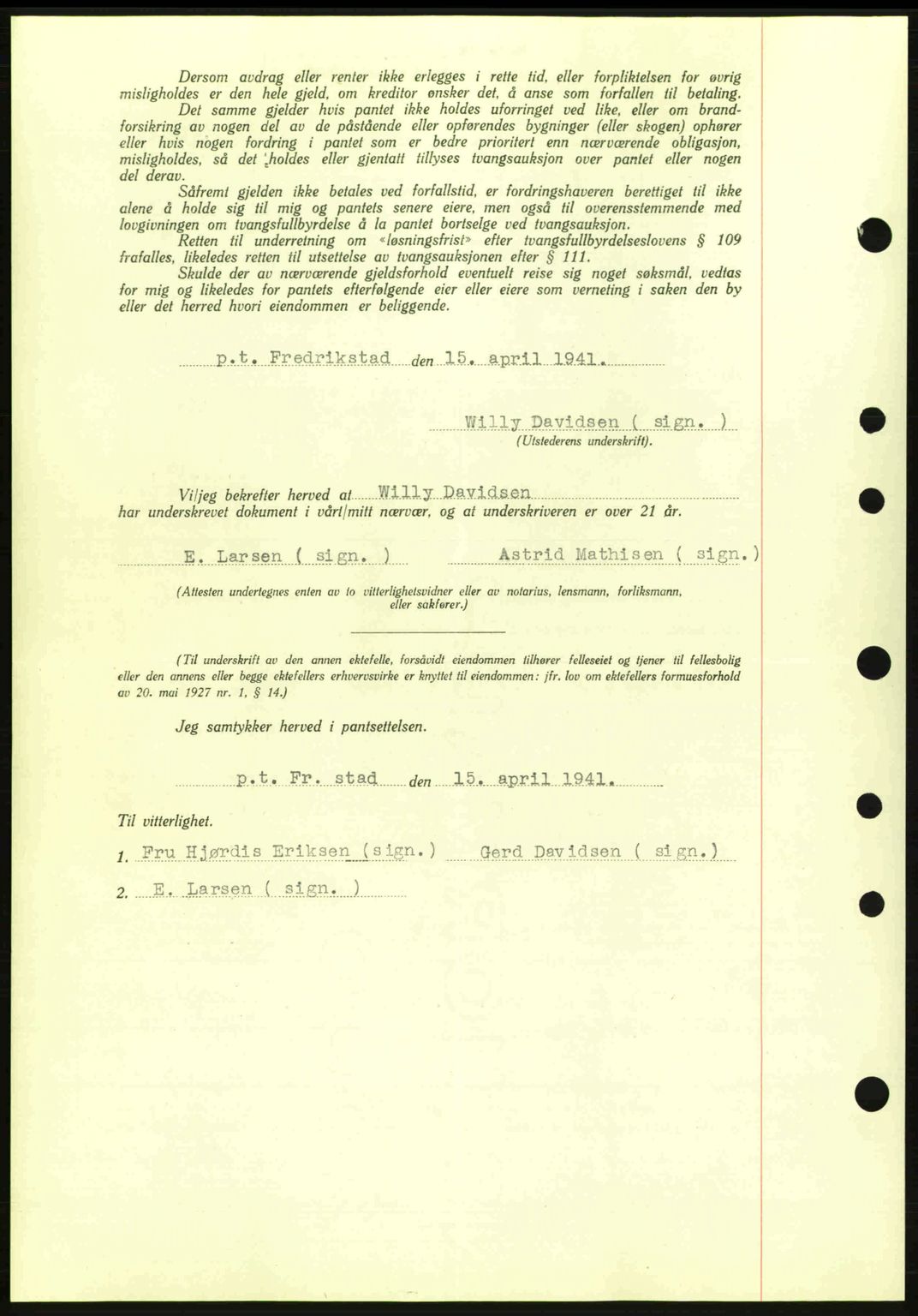 Moss sorenskriveri, SAO/A-10168: Pantebok nr. B10, 1940-1941, Dagboknr: 1028/1941