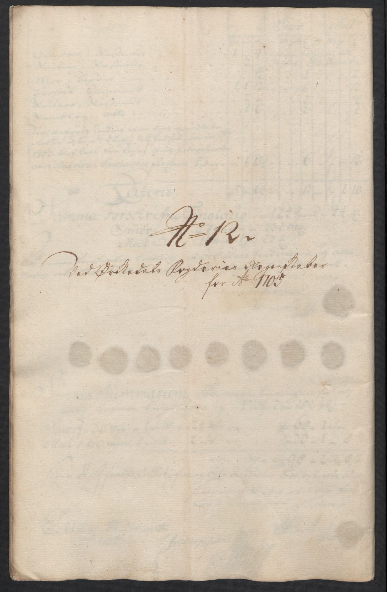 Rentekammeret inntil 1814, Reviderte regnskaper, Fogderegnskap, AV/RA-EA-4092/R60/L3955: Fogderegnskap Orkdal og Gauldal, 1705, s. 186