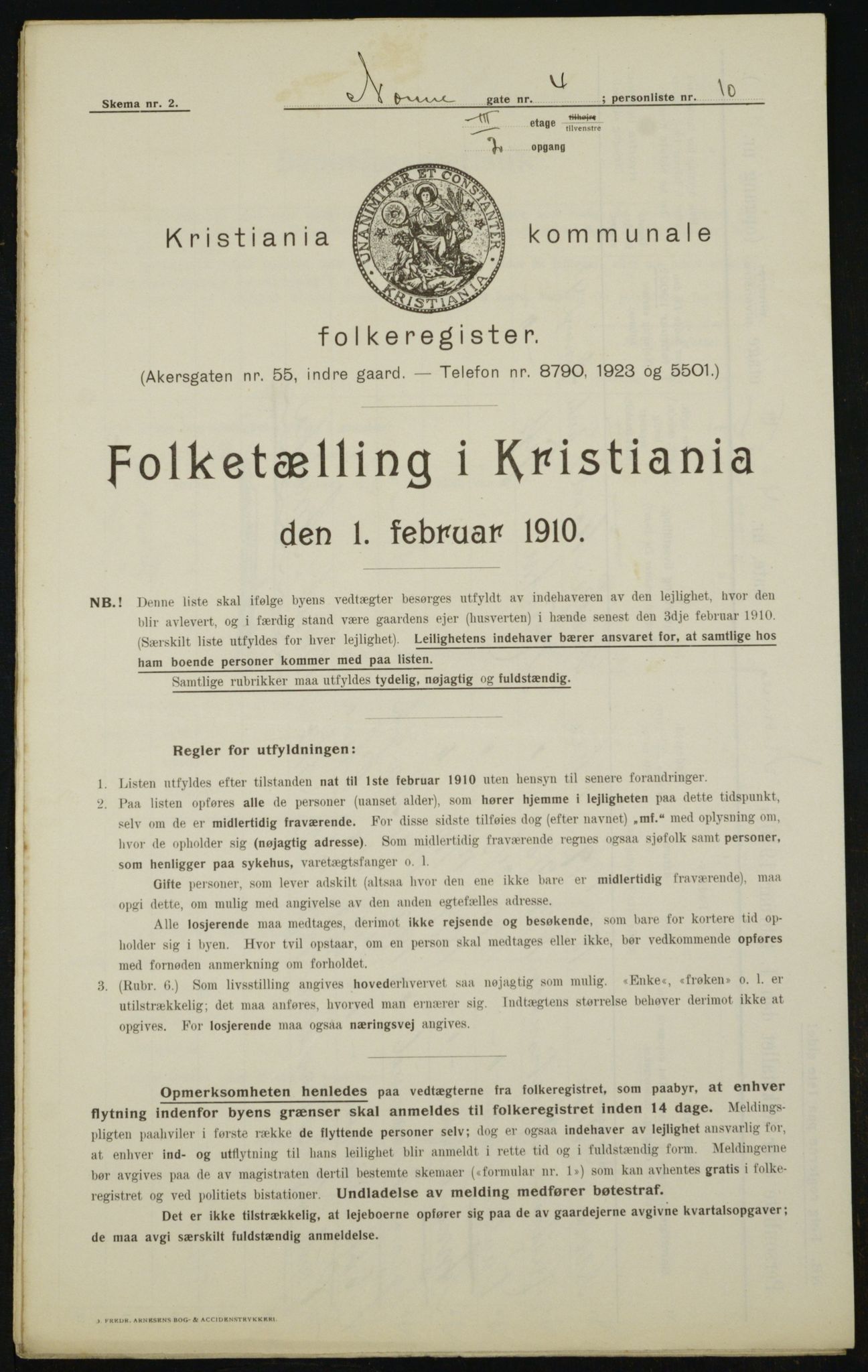 OBA, Kommunal folketelling 1.2.1910 for Kristiania, 1910, s. 68931