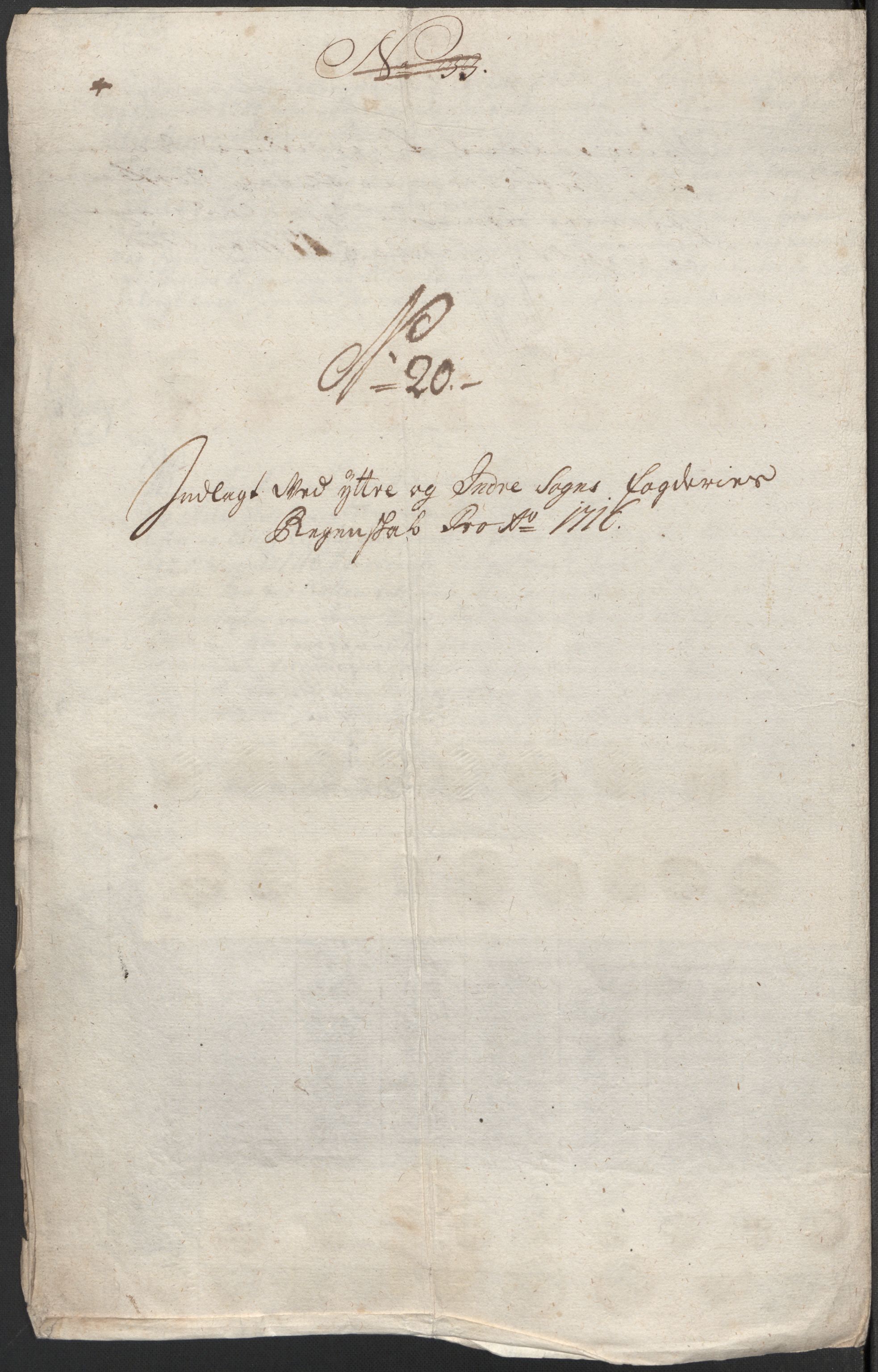 Rentekammeret inntil 1814, Reviderte regnskaper, Fogderegnskap, AV/RA-EA-4092/R52/L3320: Fogderegnskap Sogn, 1715-1716, s. 457