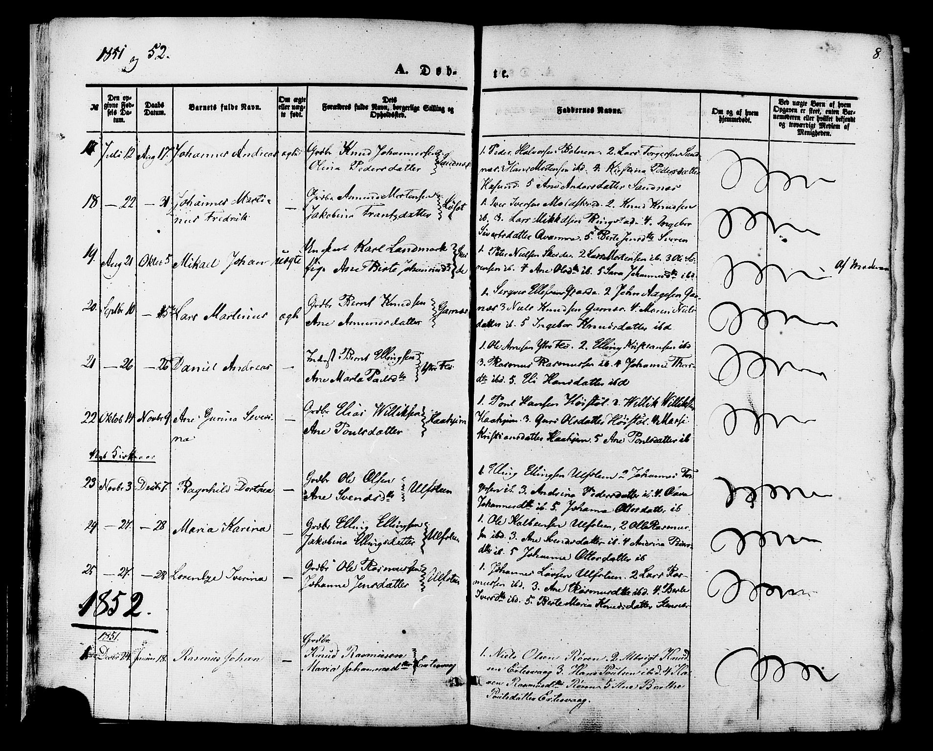 Ministerialprotokoller, klokkerbøker og fødselsregistre - Møre og Romsdal, AV/SAT-A-1454/509/L0105: Ministerialbok nr. 509A03, 1848-1882, s. 8