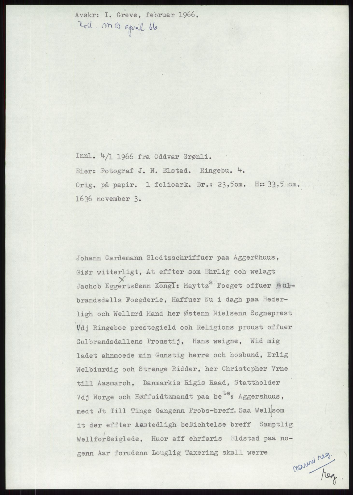 Samlinger til kildeutgivelse, Diplomavskriftsamlingen, AV/RA-EA-4053/H/Ha, s. 1960