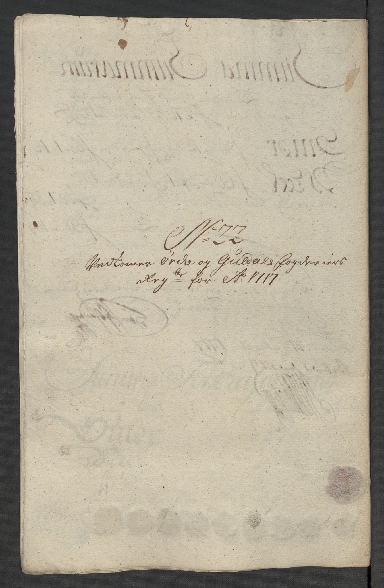 Rentekammeret inntil 1814, Reviderte regnskaper, Fogderegnskap, RA/EA-4092/R60/L3969: Fogderegnskap Orkdal og Gauldal, 1717, s. 233