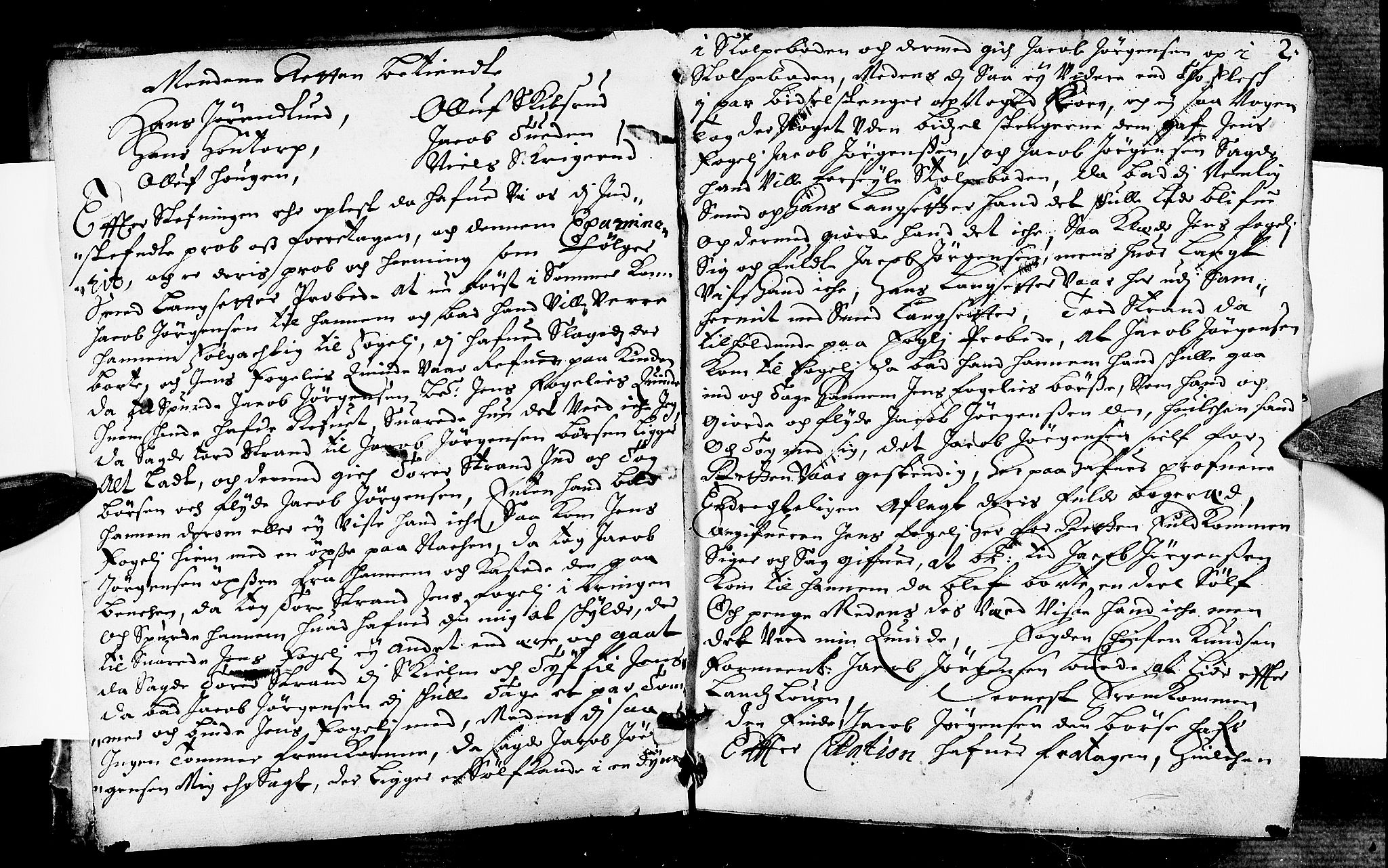 Heggen og Frøland sorenskriveri I, SAO/A-11556/F/Fb/L0015: Tingbok, 1674-1676, s. 1b-2a