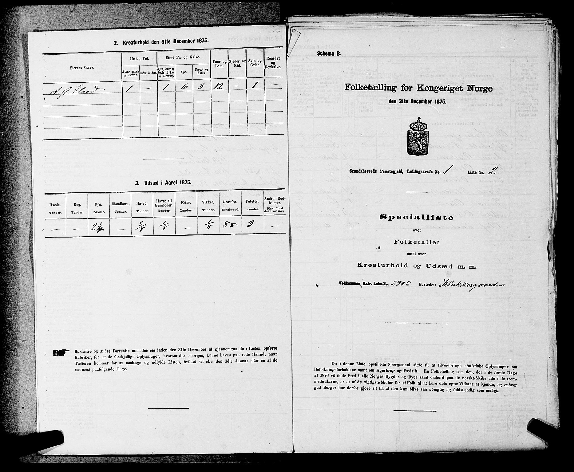 SAKO, Folketelling 1875 for 0824P Gransherad prestegjeld, 1875, s. 51