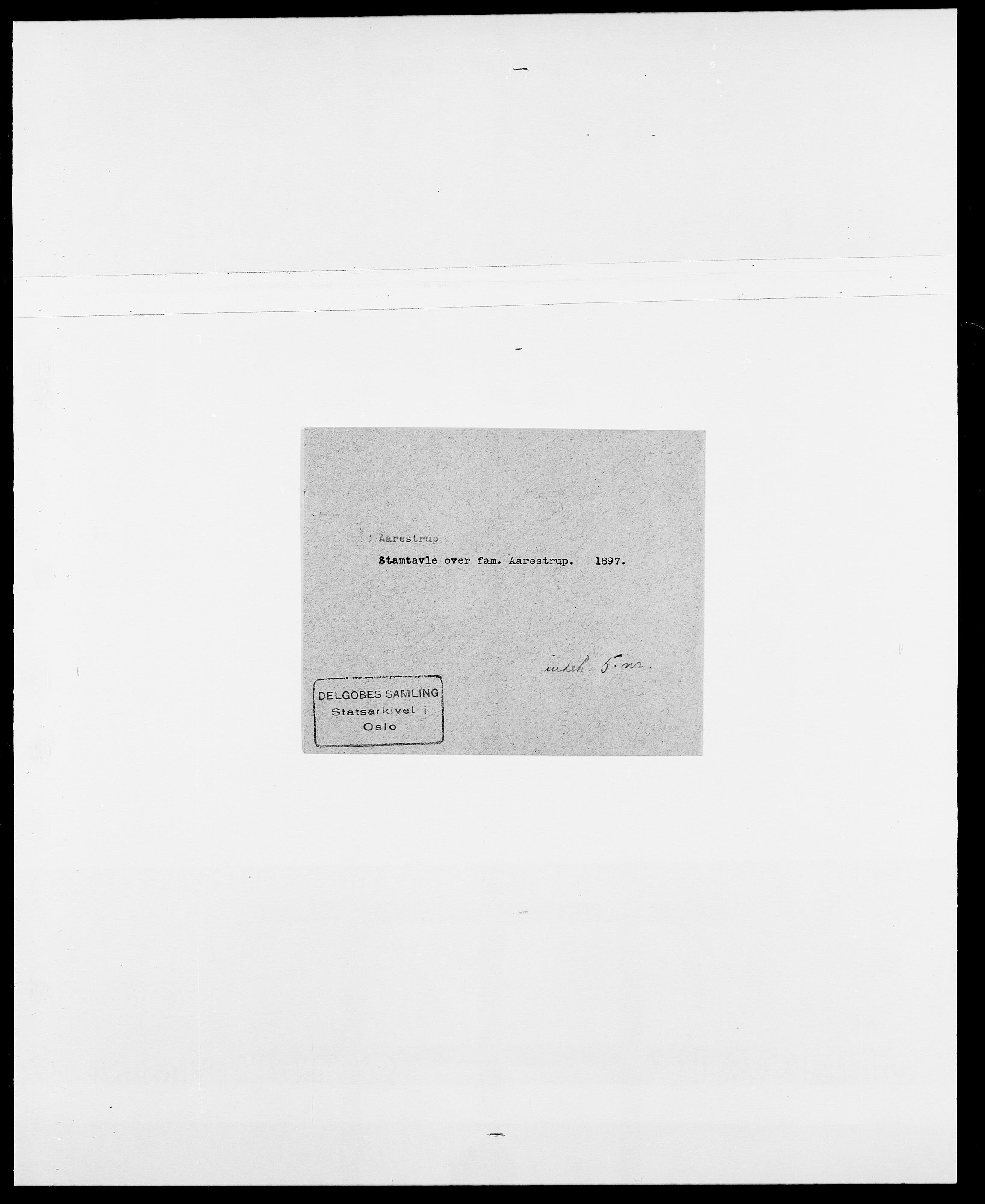 Delgobe, Charles Antoine - samling, SAO/PAO-0038/D/Da/L0001: Aabye - Angerman, s. 87