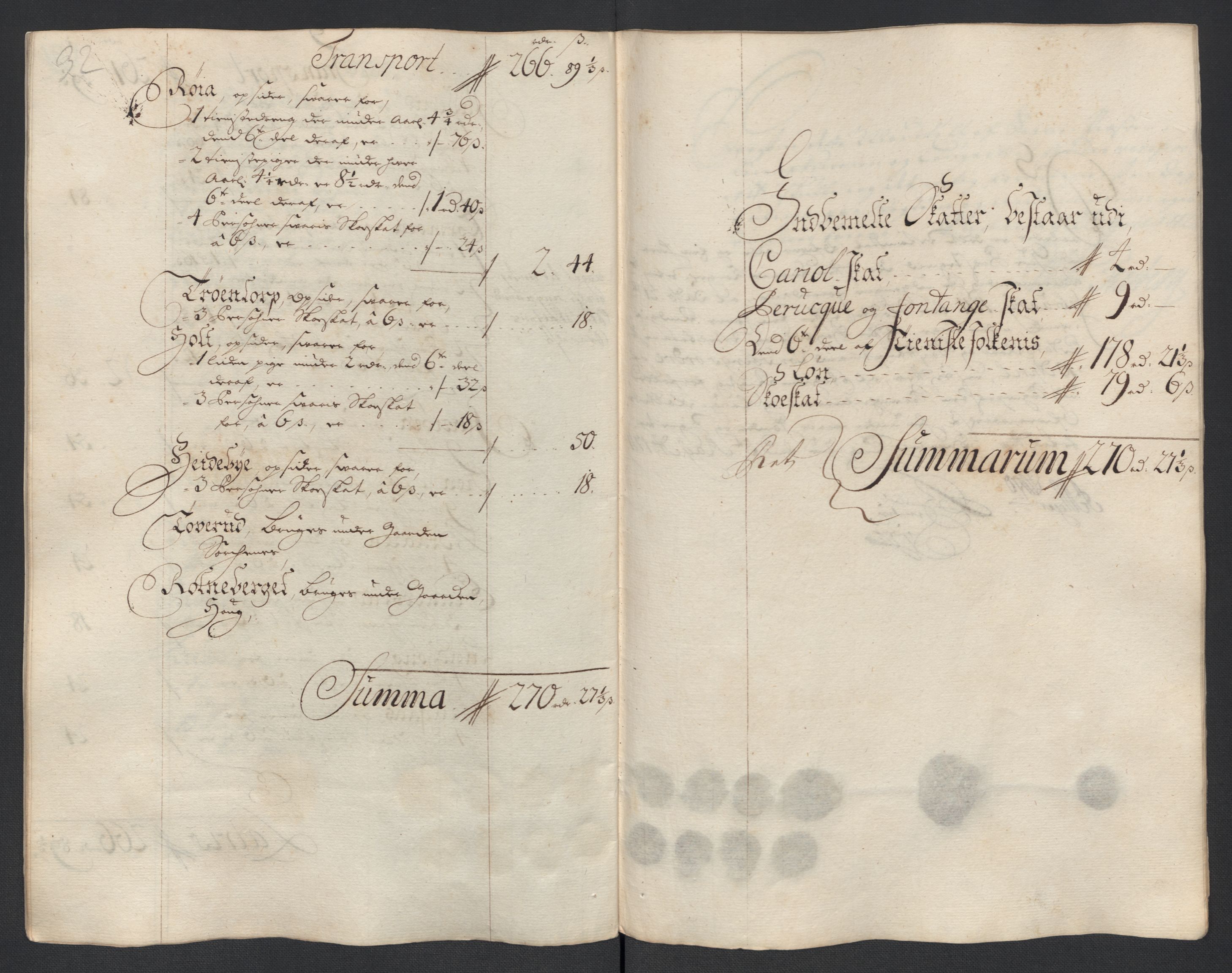 Rentekammeret inntil 1814, Reviderte regnskaper, Fogderegnskap, AV/RA-EA-4092/R13/L0848: Fogderegnskap Solør, Odal og Østerdal, 1711, s. 366