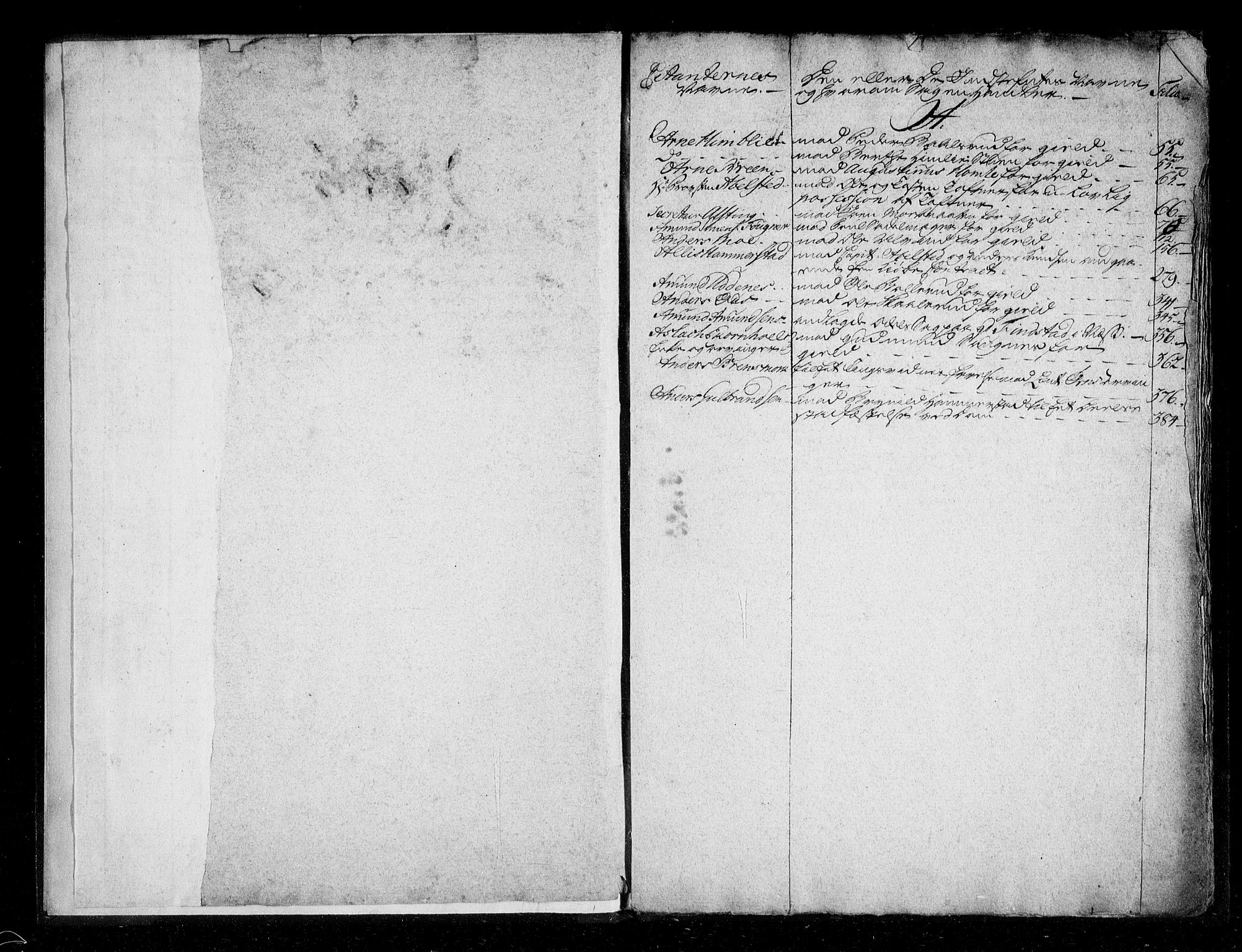 Øvre Romerike sorenskriveri, SAO/A-10649/F/Fb/L0059a: Navneregister (59a) til Tingbok 58, 1757-1759