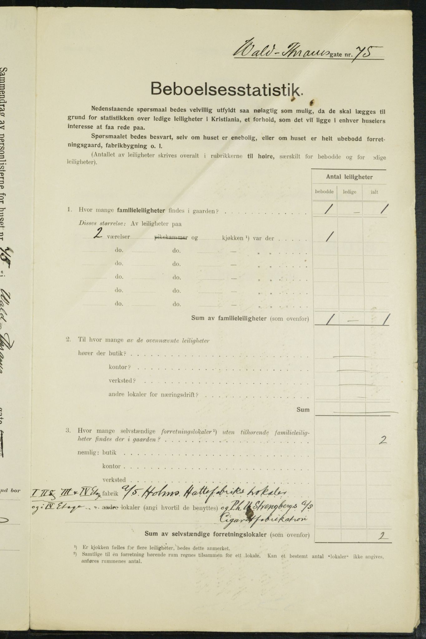 OBA, Kommunal folketelling 1.2.1914 for Kristiania, 1914, s. 128356