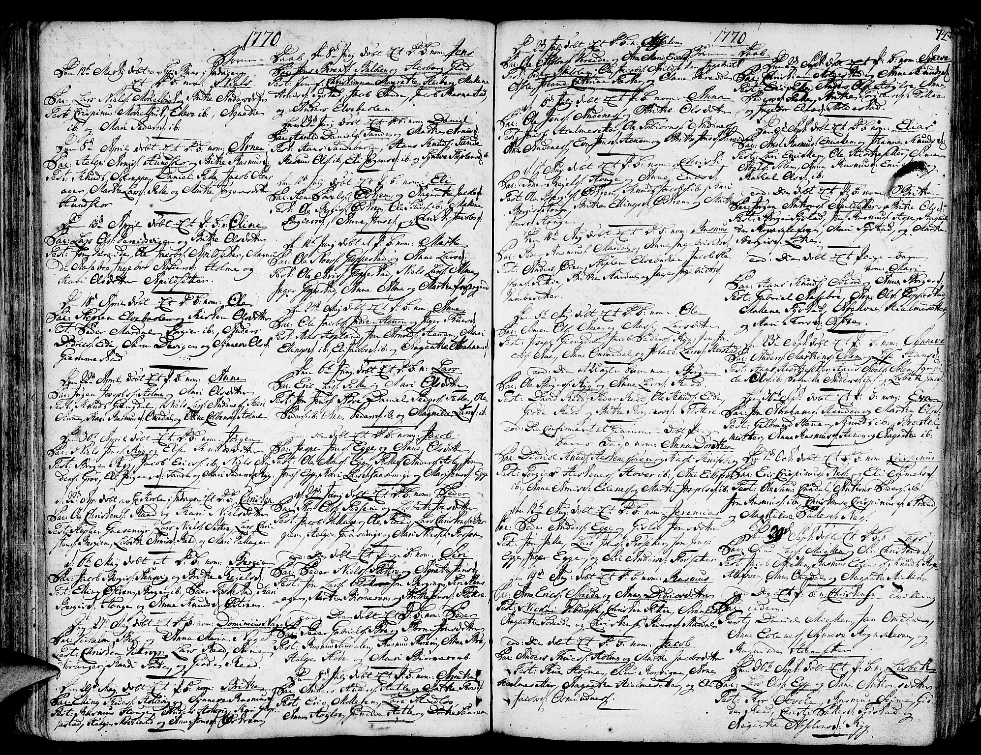 Gloppen sokneprestembete, AV/SAB-A-80101/H/Haa/Haaa/L0004: Ministerialbok nr. A 4, 1758-1784, s. 74