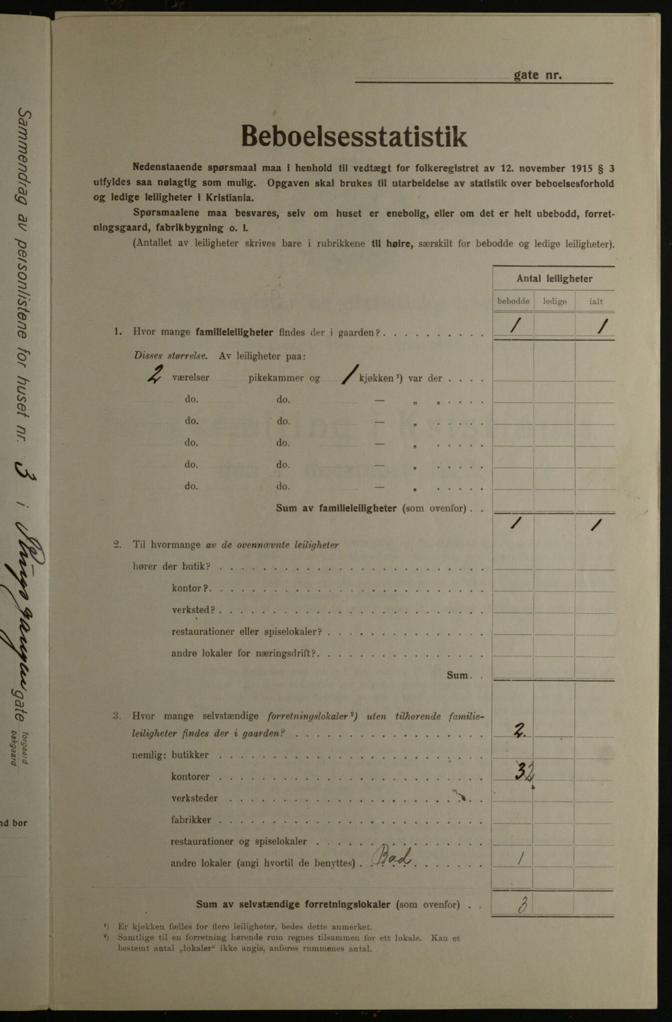 OBA, Kommunal folketelling 1.12.1923 for Kristiania, 1923, s. 91874