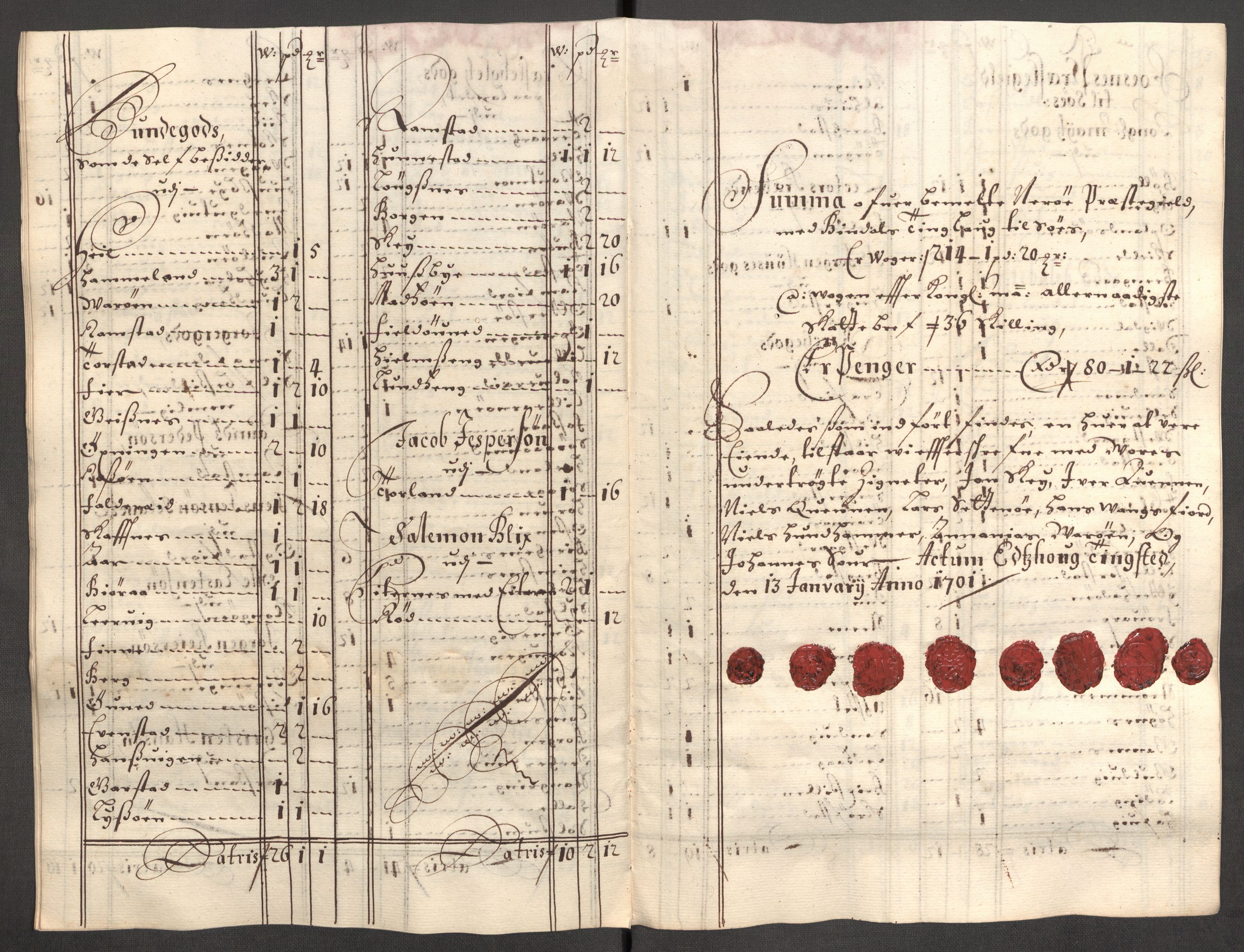 Rentekammeret inntil 1814, Reviderte regnskaper, Fogderegnskap, RA/EA-4092/R64/L4426: Fogderegnskap Namdal, 1699-1700, s. 328