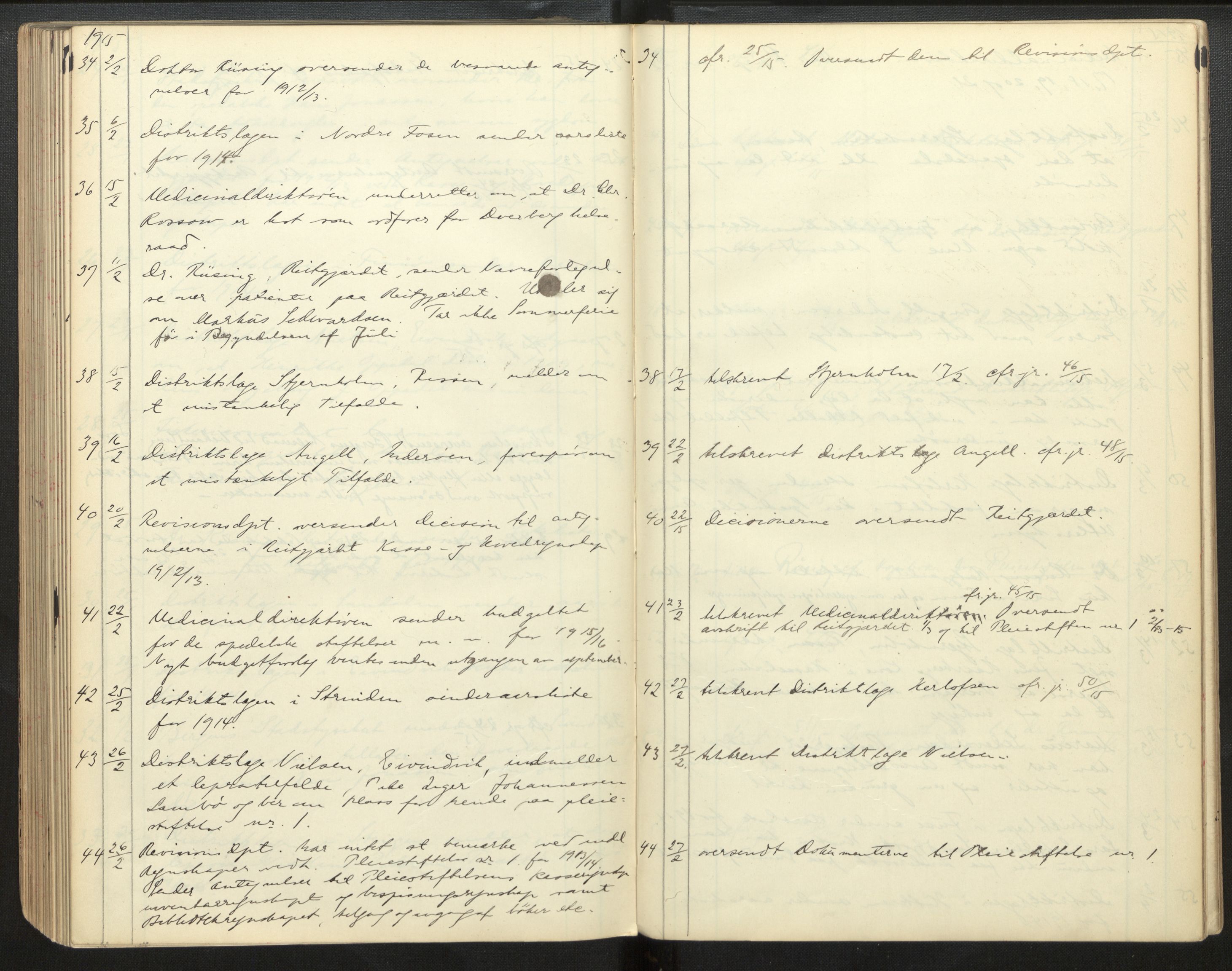 Lepraarkiver - Overlegen for den spedalske sykdom, AV/SAB-A-61001/B.c/L0007: Journal, 1899-1916