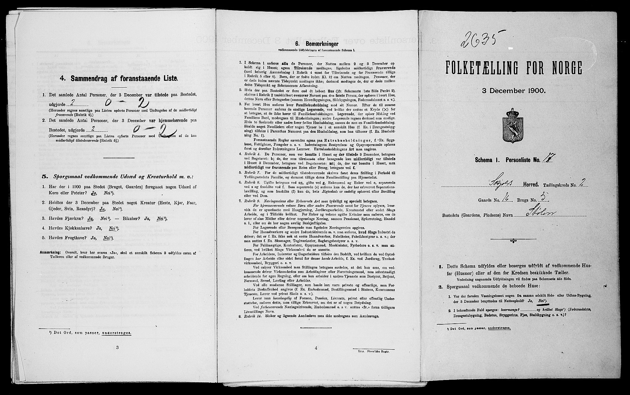 SAST, Folketelling 1900 for 1154 Skjold herred, 1900, s. 229