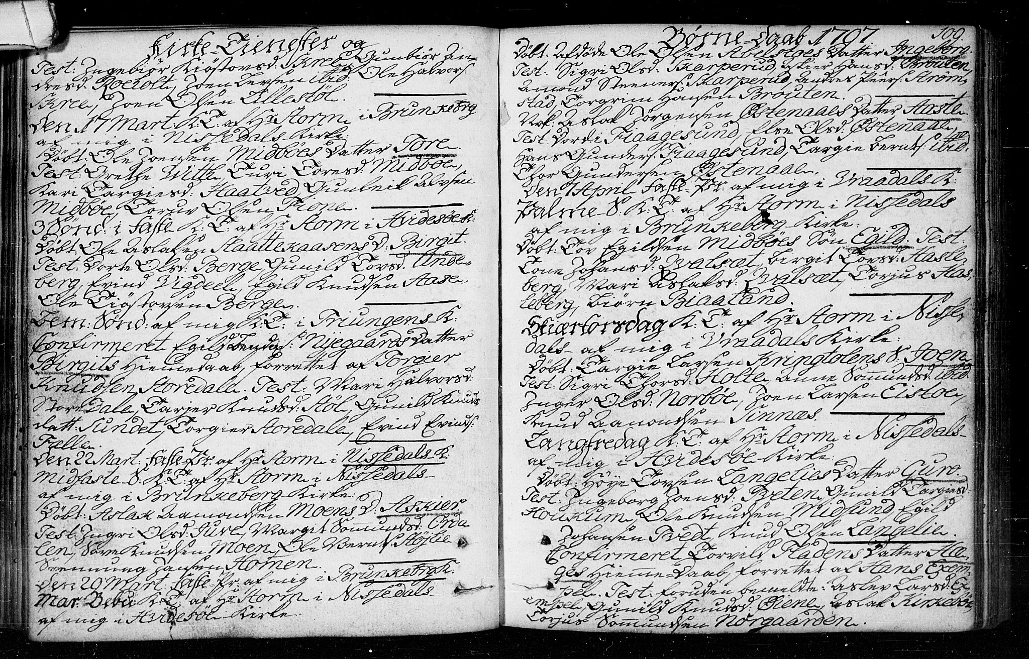 Kviteseid kirkebøker, SAKO/A-276/F/Fa/L0003: Ministerialbok nr. I 3, 1787-1799, s. 109